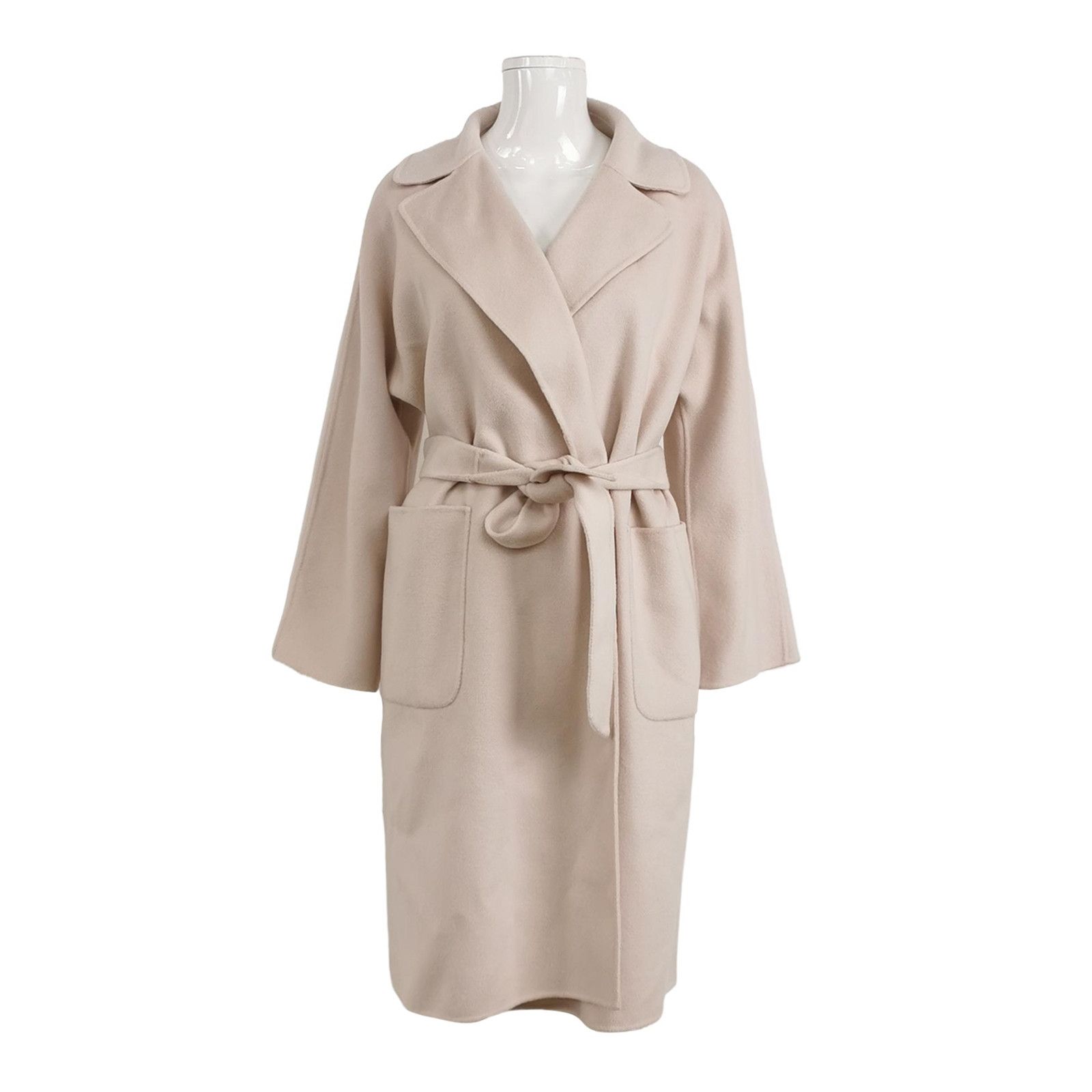 Weekend Max Mara WeekendMaxMara Wool Blend Belted Lapel Coat US8 Size S / US 4 / IT 40 - 1 Thumbnail