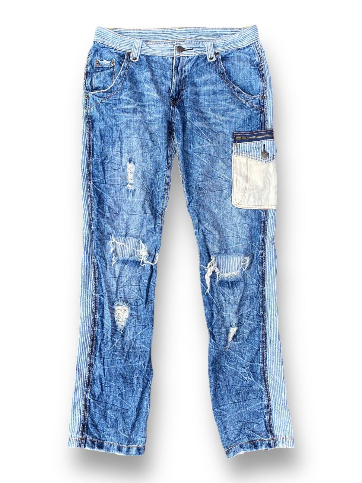 If Six Was Nine × In The Attic × semanticdesign Vintage M2368 Distressed Jeans. #D8 Size US 30 / EU 46 - 1 Thumbnail