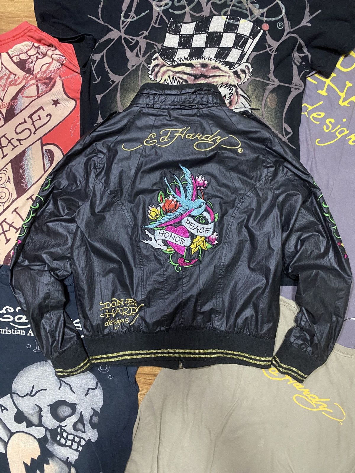 Christian Audigier × Ed Hardy Ed hardy leather jacket Size M / US 6-8 / IT 42-44 - 8 Thumbnail