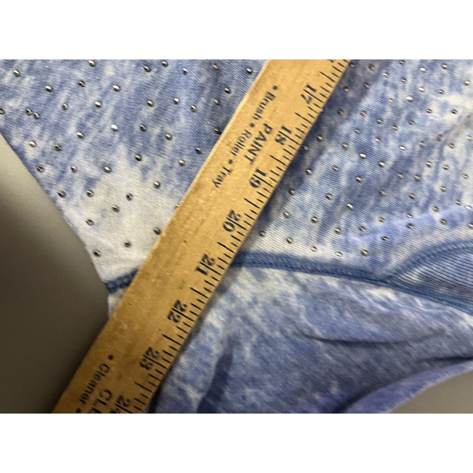 Vintage I Jeans By Buffalo Long Sleeve Blue Sweater W/ Rhinestones Size XL Lightweight Size XL / US 12-14 / IT 48-50 - 5 Thumbnail