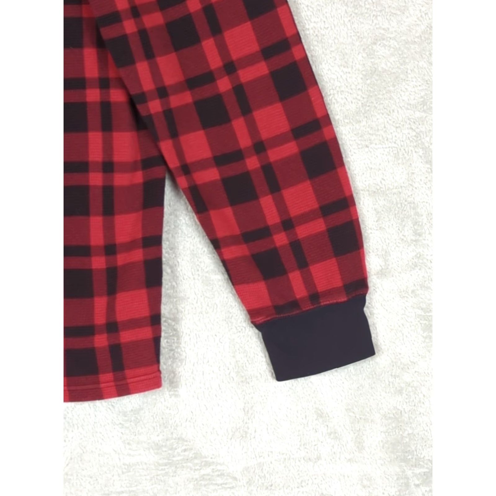 Polo Ralph Lauren Polo Ralph Lauren Shirt Mens 2XL Red Buffalo Check Thermal Waffle Cotton Knit Logo Long Sleeve Crew Neck Casual Outdoor Preppy All Seasons Camping Size US XXL / EU 58 / 5 - 4 Thumbnail