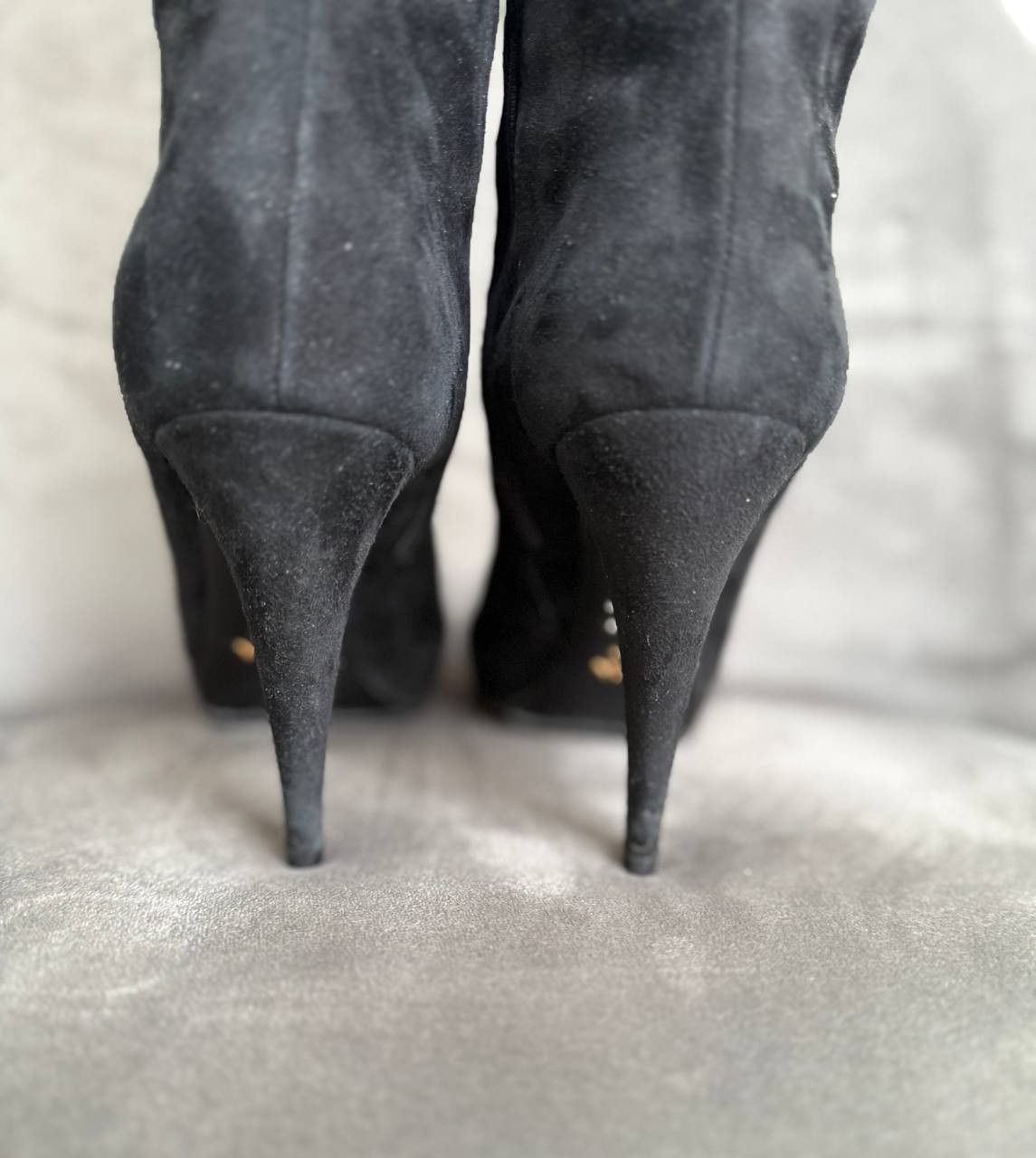 Prada Prada Suede Knee High Pointed Toe Heel Boot Vintage Women Size US 7 / IT 37 - 7 Thumbnail