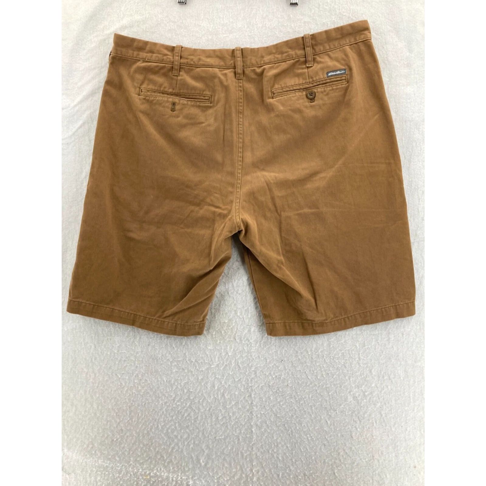 Eddie Bauer Eddie Bauer Chino Shorts Mens 40 Brown Canvas Flat Front Outdoor Casual Size US 40 / EU 56 - 6 Thumbnail