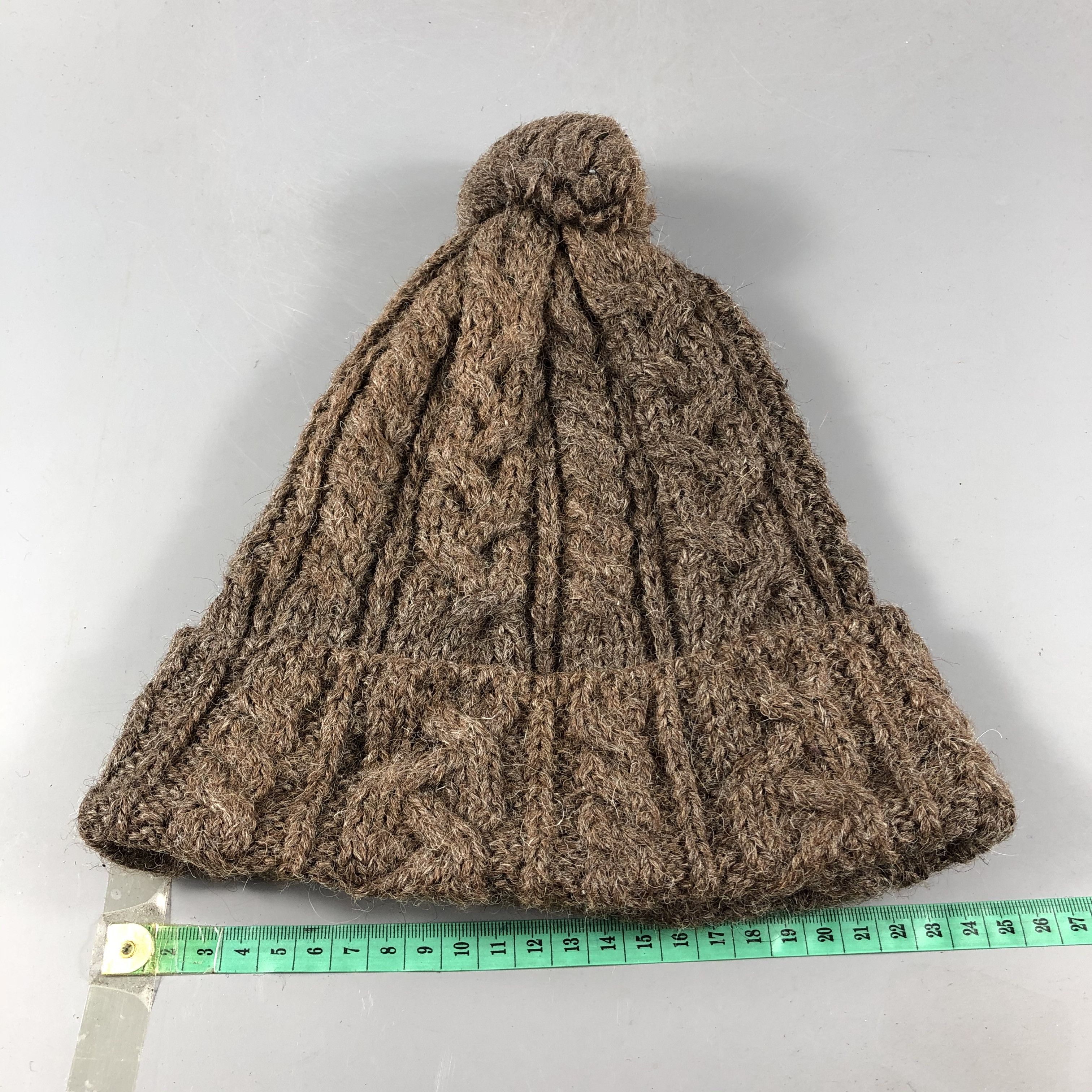 Highland 2000 Highland Cable Knit Bobble Wool Beanie Snowcap Snow Hat B753 Size ONE SIZE - 3 Thumbnail
