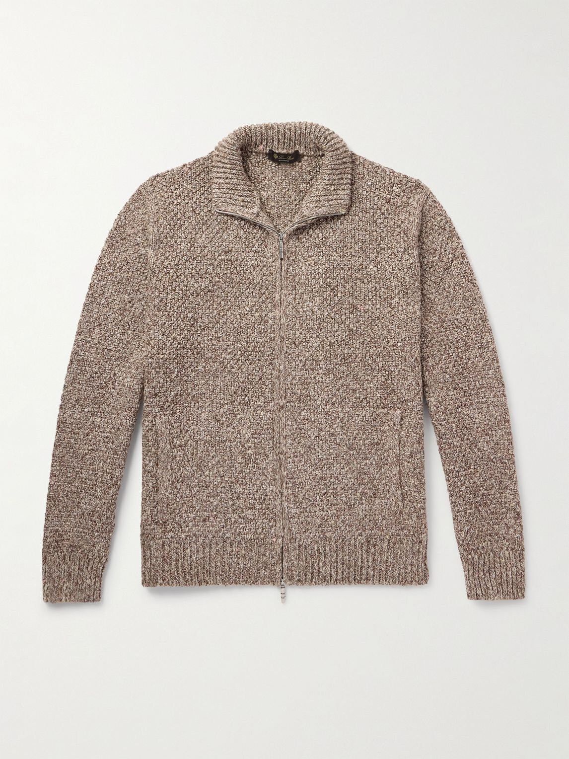 Loro Piana o1w1db10226 FAO9804 Ispra Bomber Sweater in Brown Size US S / EU 44-46 / 1 - 1 Thumbnail