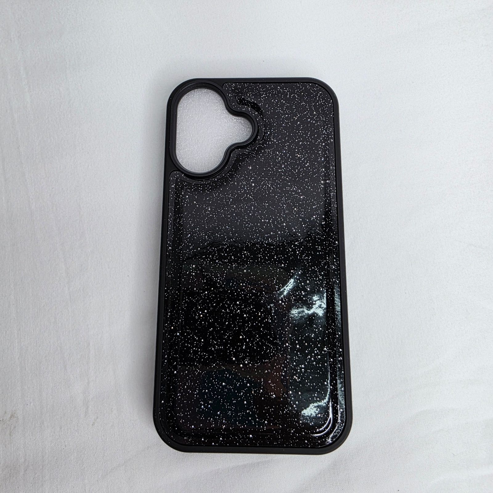 Other iPhone 16 Pro Black Glitter Phone Case W Detachable Wallet Size ONE SIZE - 3 Thumbnail
