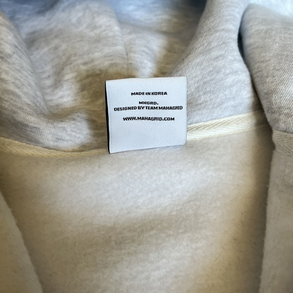 Japanese Brand Mahagrid Applique Stitched Logo Zip Up Hoodie Heather Grey Size US S / EU 44-46 / 1 - 6 Thumbnail