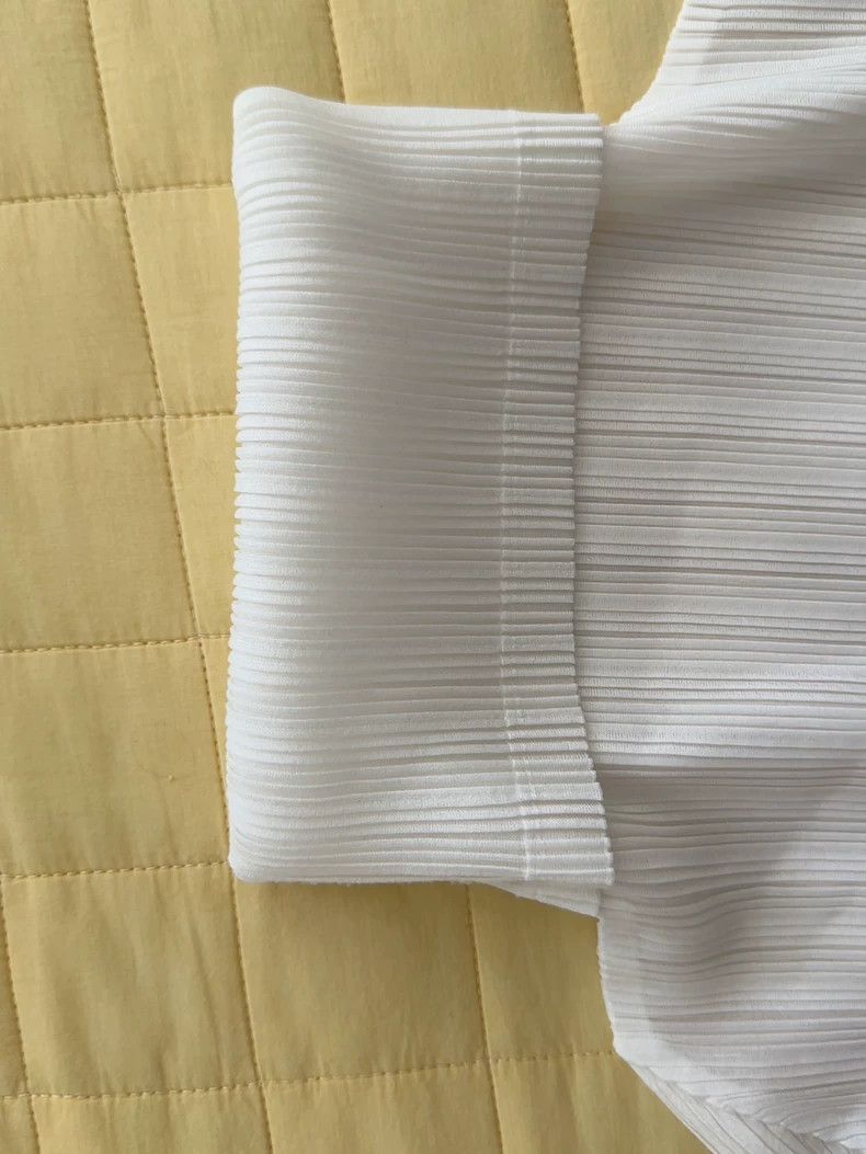 Issey Miyake issey miyake size:3 White high collar and long sleeves 250 Size XXS / US 00 / IT 34 - 4 Thumbnail