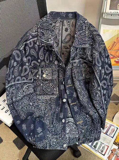 Japanese Brand Hop Street Graffiti Loose Casual Denim Jacket Size US L / EU 52-54 / 3 - 7 Thumbnail