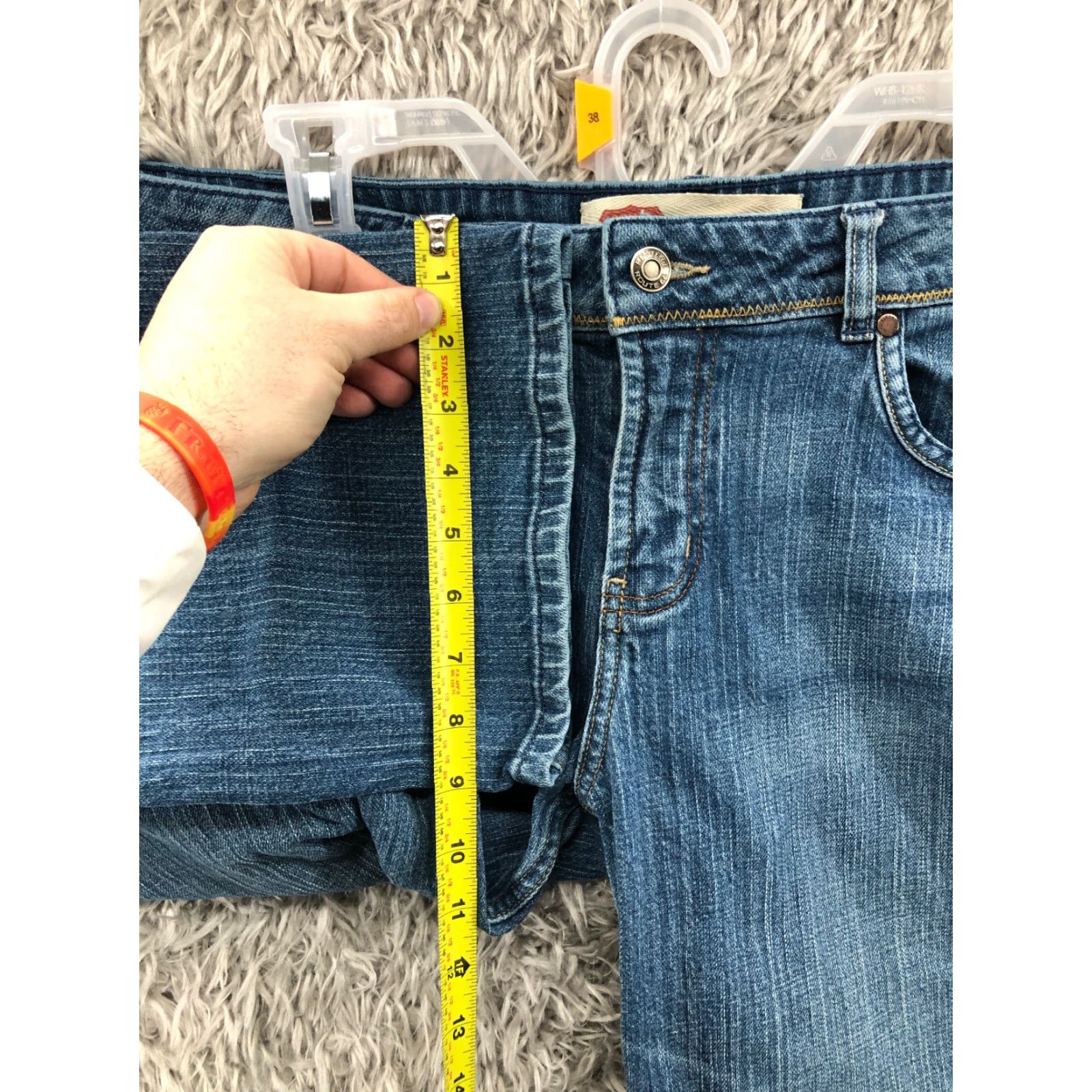 Route 66 Route 66 Jeans Womens 12 Mid Rise Dark Wash Blue Denim Straight Size 34" / US 12 / IT 48 - 4 Thumbnail