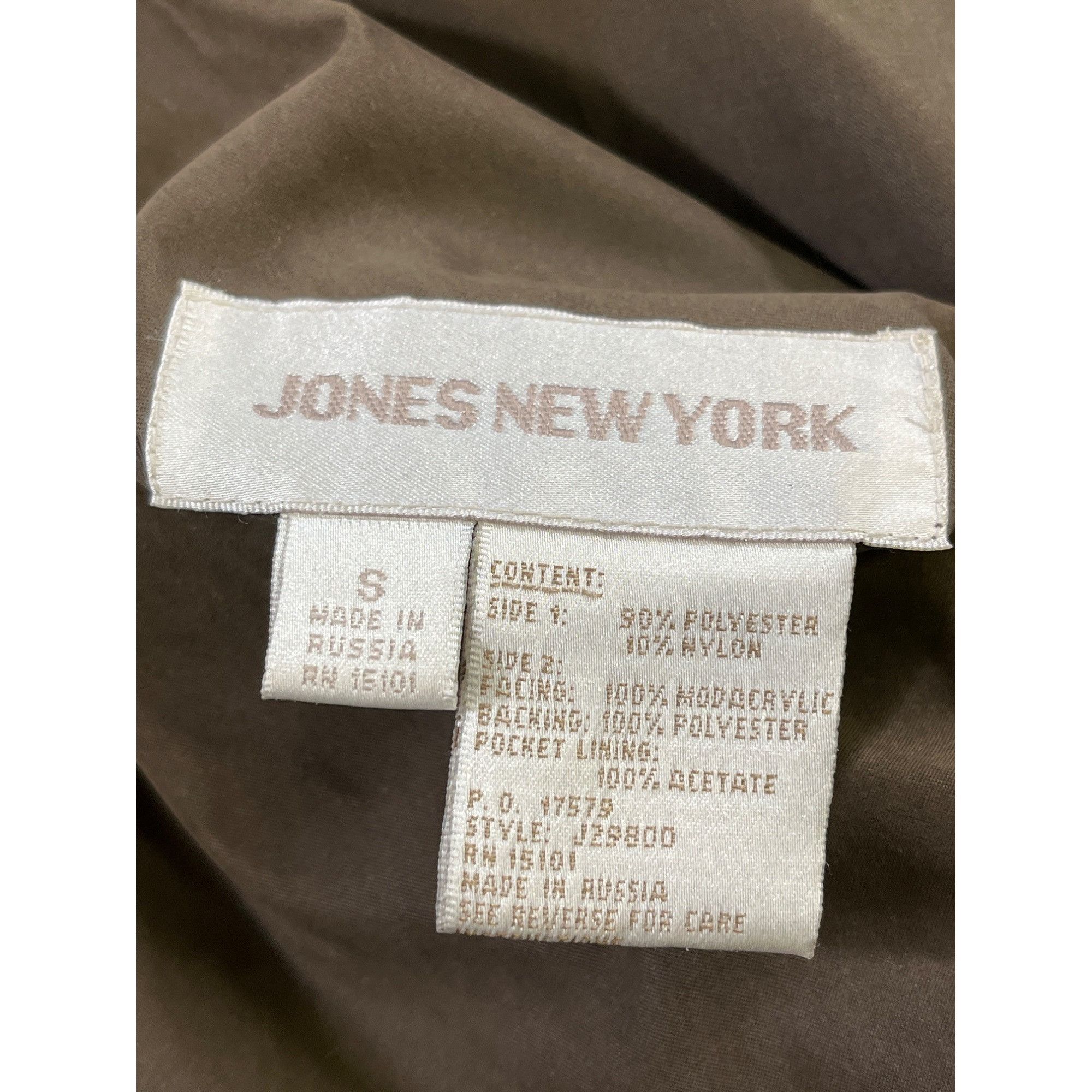 Jones New York Jones New York Women's Brown Trench Coat Size S SKU 5766 Size S / US 4 / IT 40 - 4 Thumbnail