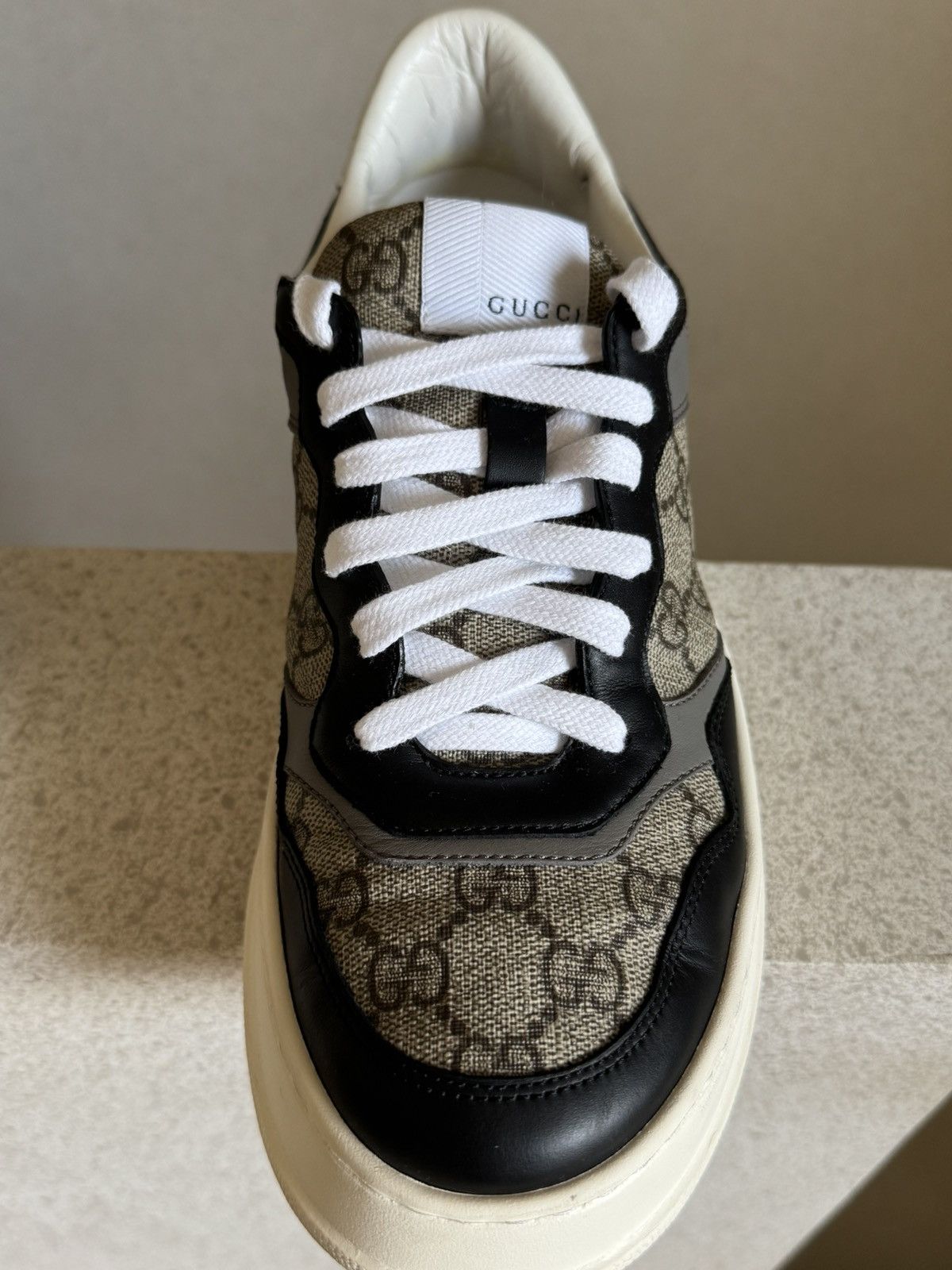 Gucci Gucci Monogram Street Style Logo Sneakers 'Beige Black' Size US 9 / EU 42 - 9 Thumbnail