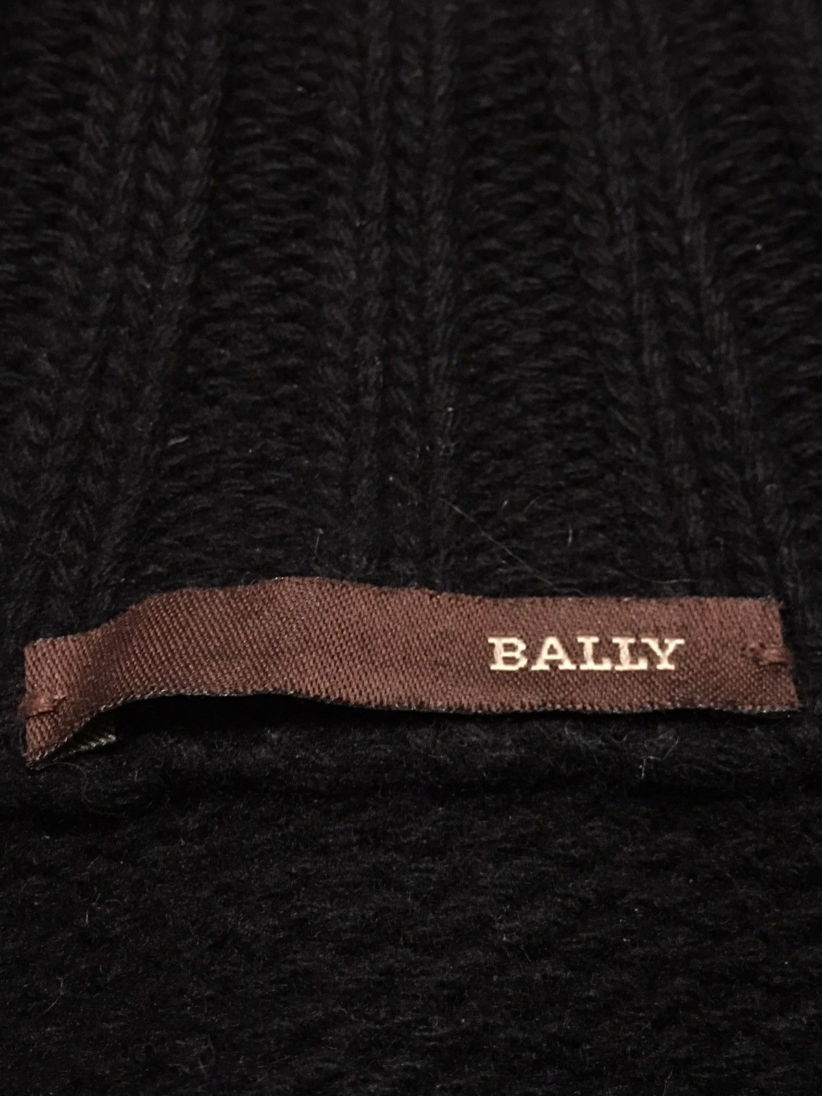 Bally BALLY Black Cable Knit Cardigan Sweater Merino Wool EU 48 Size XL / US 12-14 / IT 48-50 - 9 Thumbnail