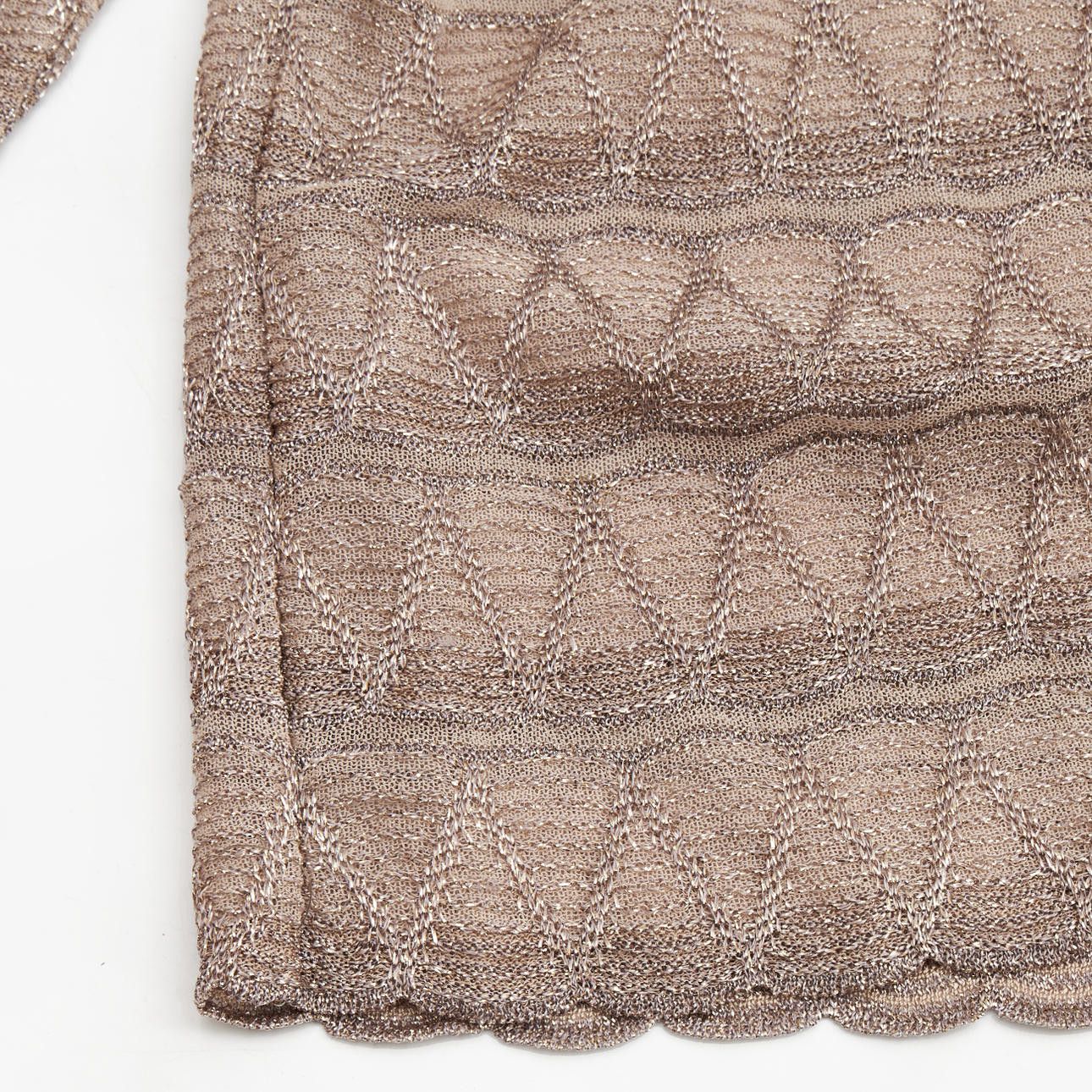 Missoni Luxury Missoni sweater beige shiny knit Shirt Long Sleeve Size M / US 6-8 / IT 42-44 - 3 Thumbnail