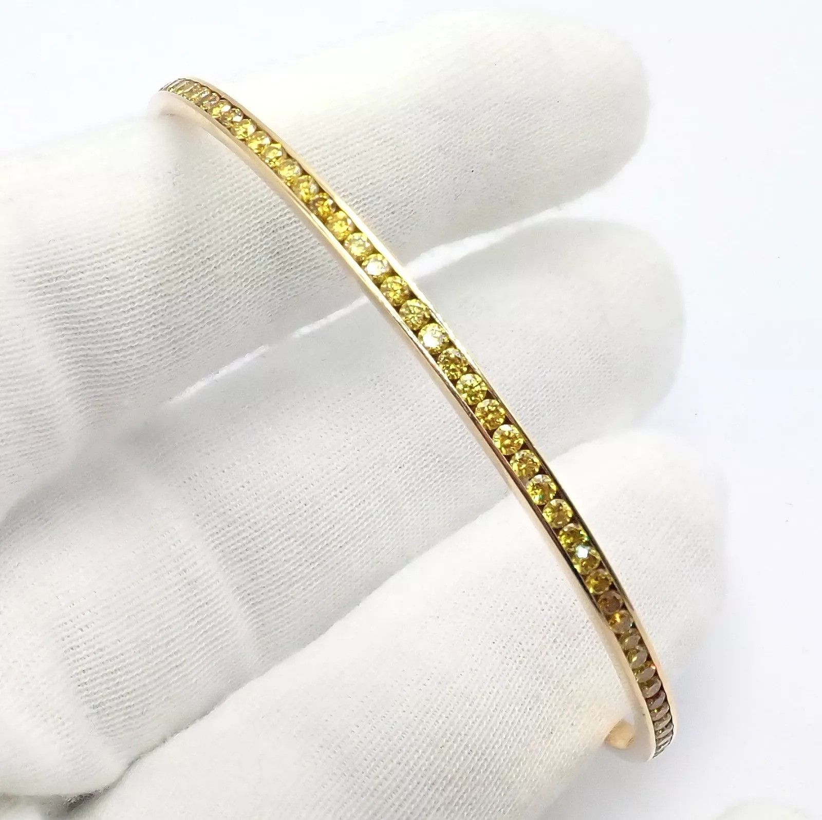 Jacob & Co. Jacob & Co 18k Full 3.5ctw Diamond Bangle Bracelet Size ONE SIZE - 7 Thumbnail