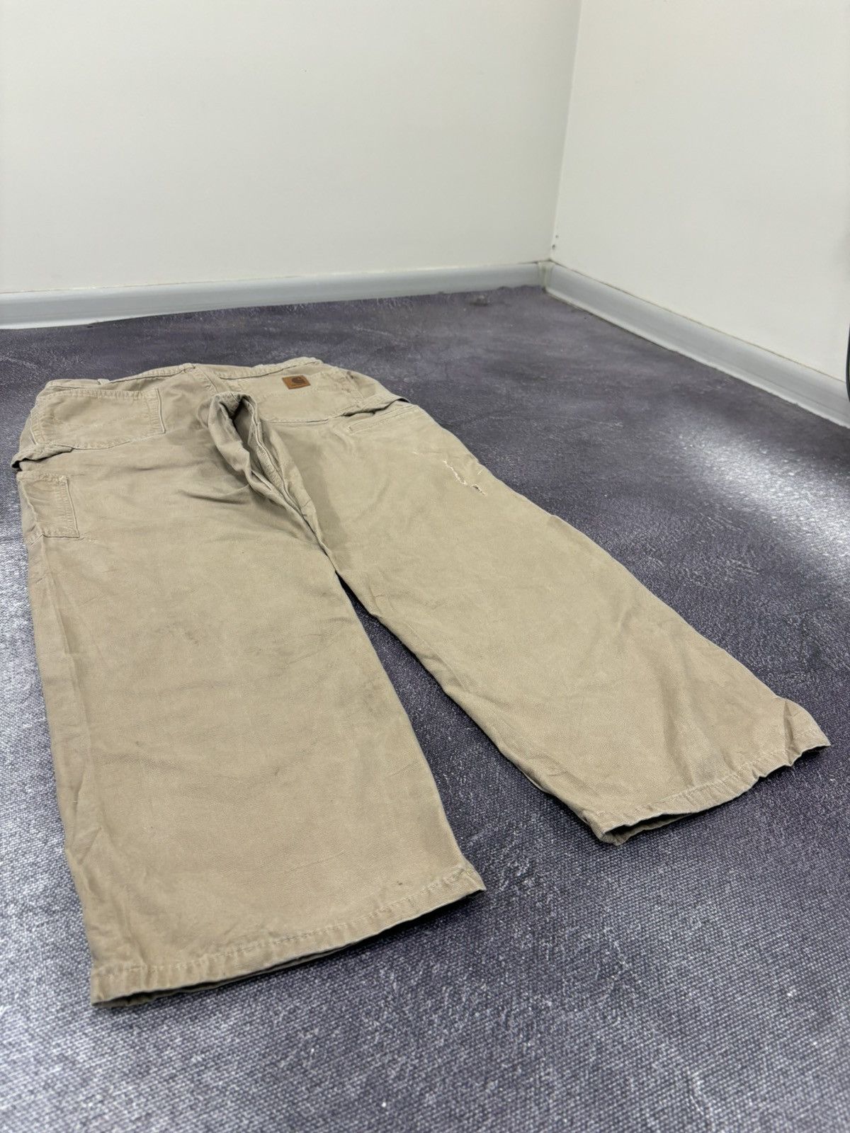 Carhartt Vintage Carhartt USA Cream Work Hype Baggy Pants Size US 33 - 4 Thumbnail