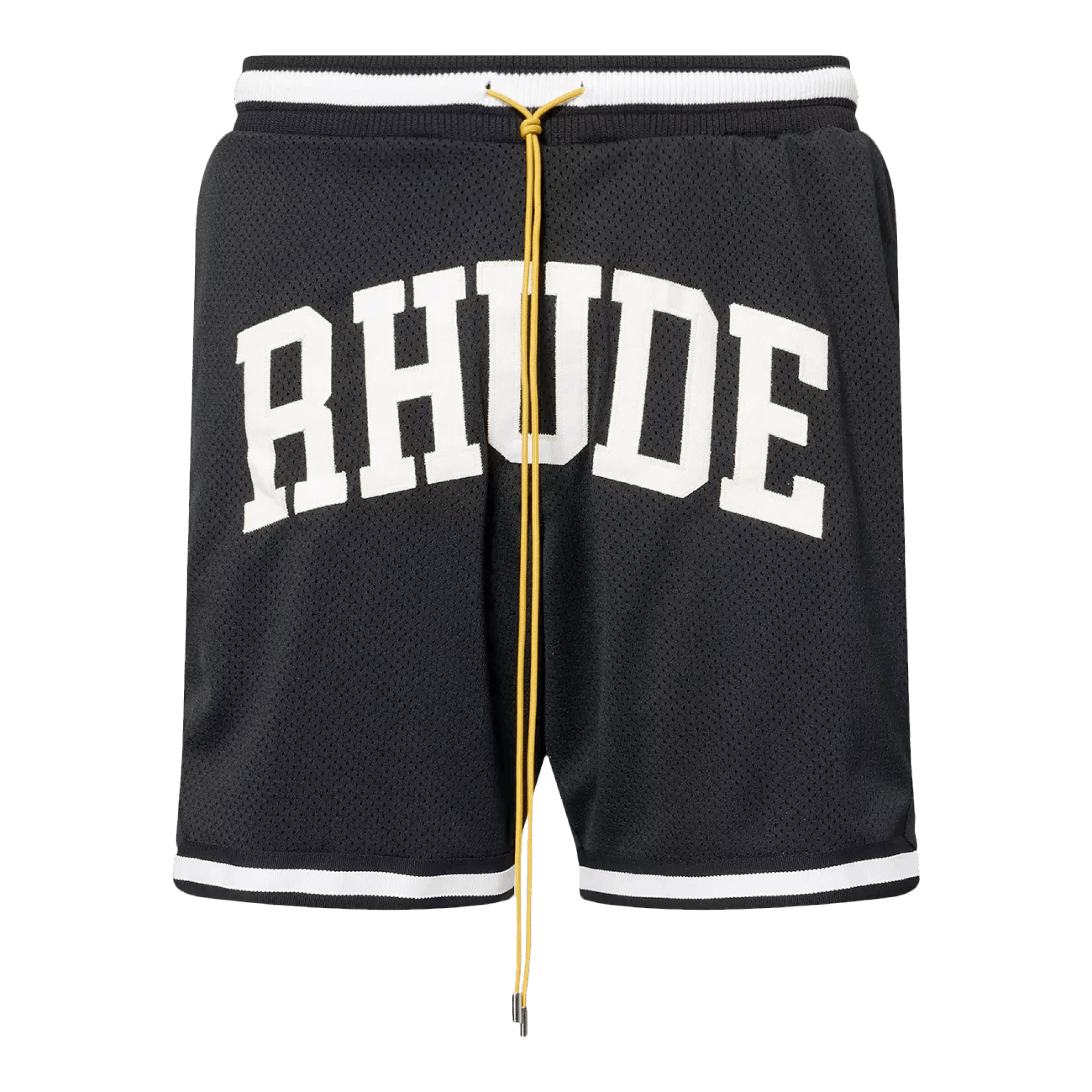 Rhude Collegiate Basketball Shorts Black White Size US 28 / EU 44 - 1 Thumbnail