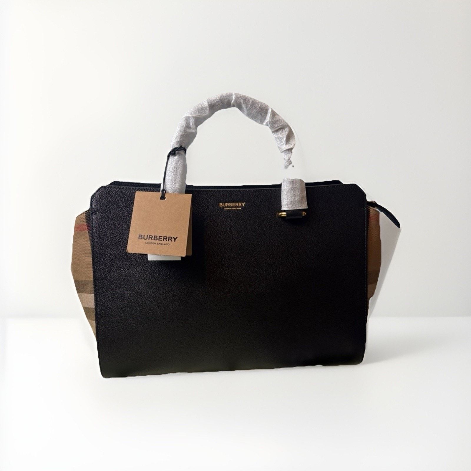 Burberry Burberry Black and Tan TOP Handle Banwell Bag NWT Size ONE SIZE - 2 Thumbnail