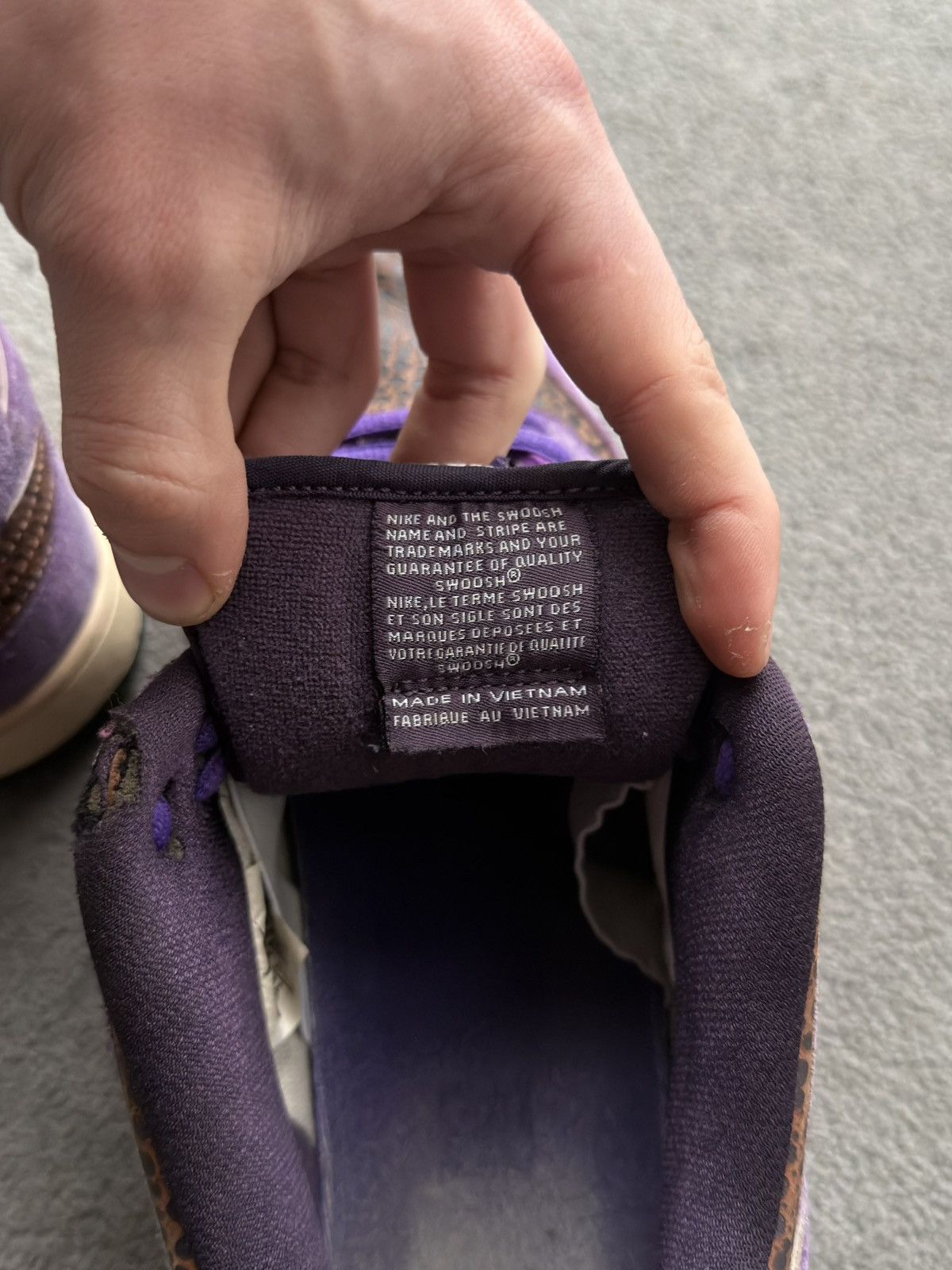 Nike SB Nike SB Dunk Low Purple Safari Vintage Release 2010 Size US 11 / EU 44 - 6 Thumbnail