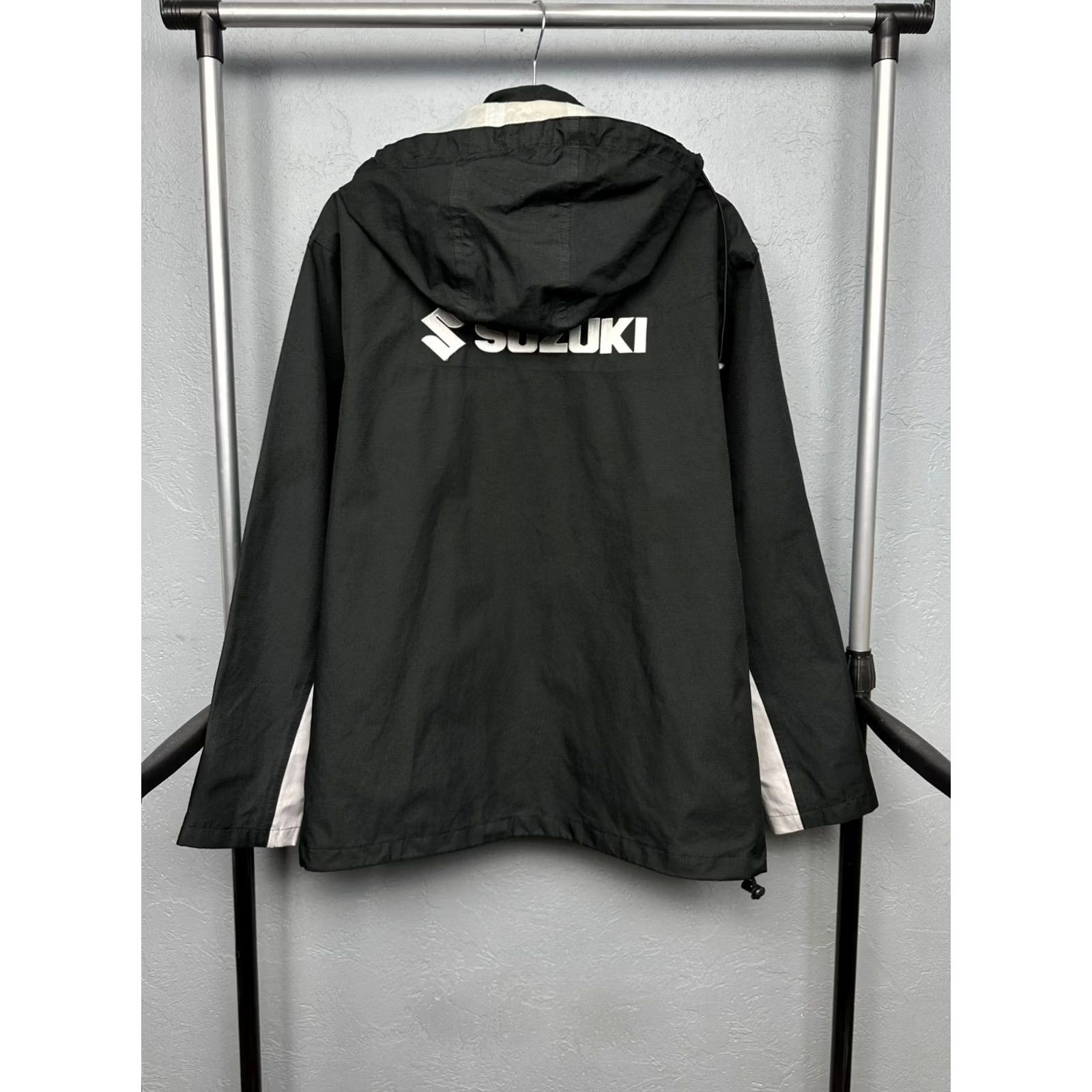Vintage Suzuki Racing Team Mens Jacket Size L Black Windbreaker Racing Jacket Mens L Size US L / EU 52-54 / 3 - 7 Thumbnail