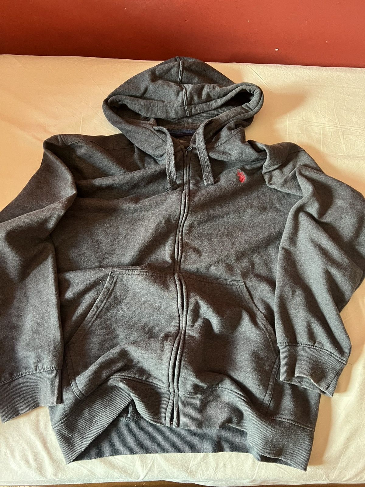 U.S. Polo Assn. U.S. Polo Assn. Grey Zip Hoodie Size US XL / EU 56 / 4 - 1 Thumbnail