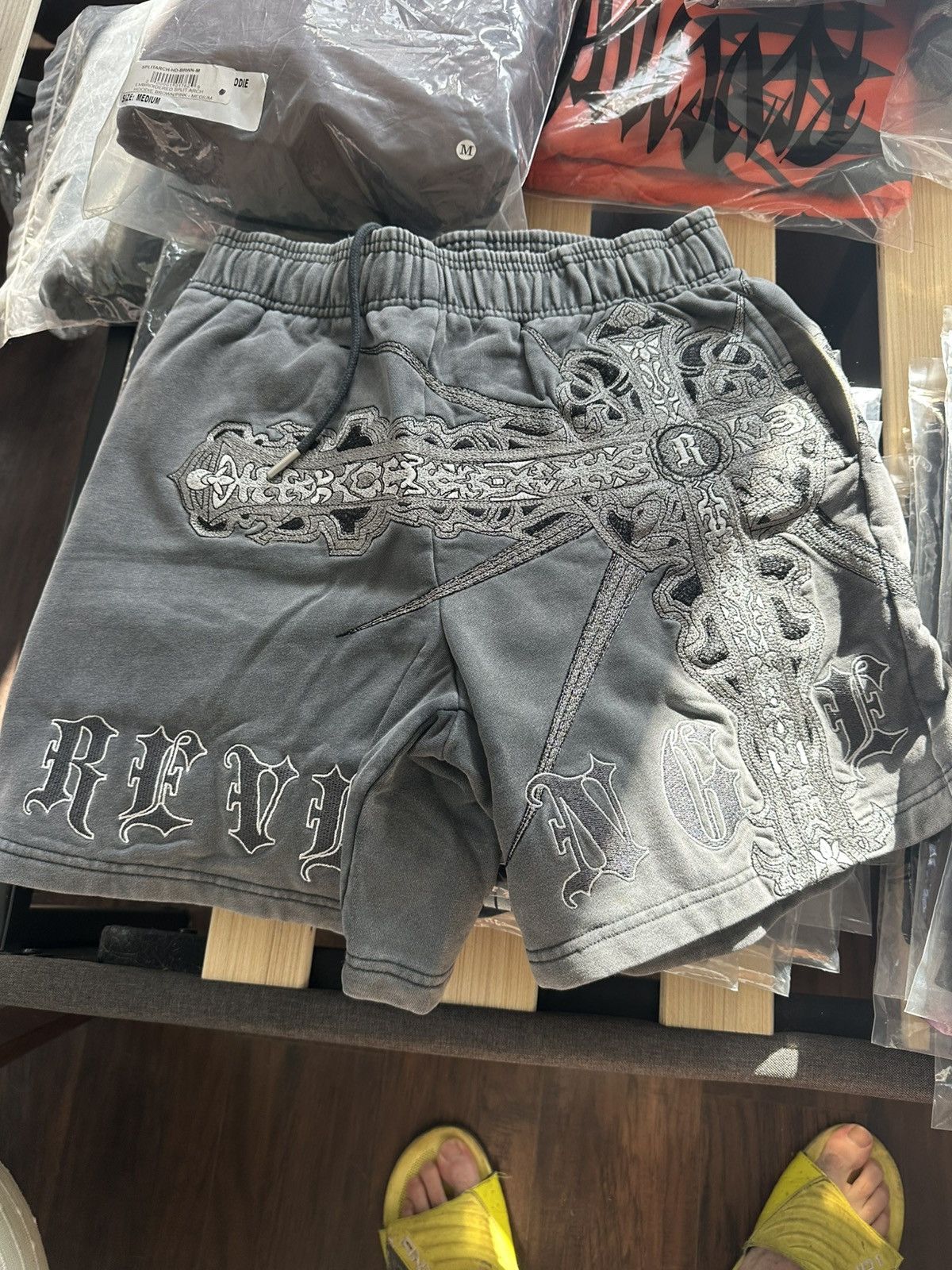 Revenge Spike Cross Shorts Grey Size US 30 / EU 46 - 1 Thumbnail