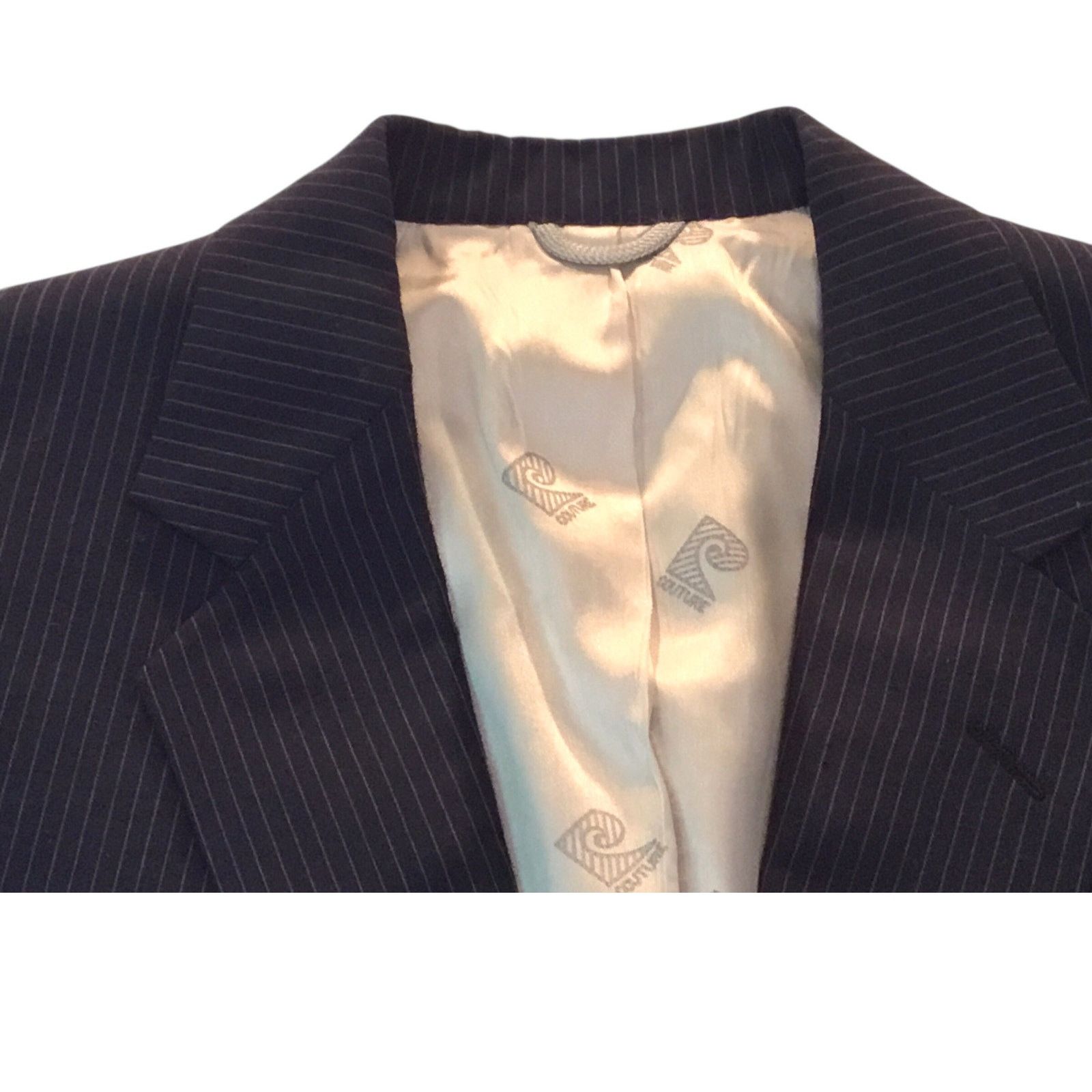 Other Cardin Couture Christian St. John Pinstripe Suit Coat Size 42R - 7 Thumbnail