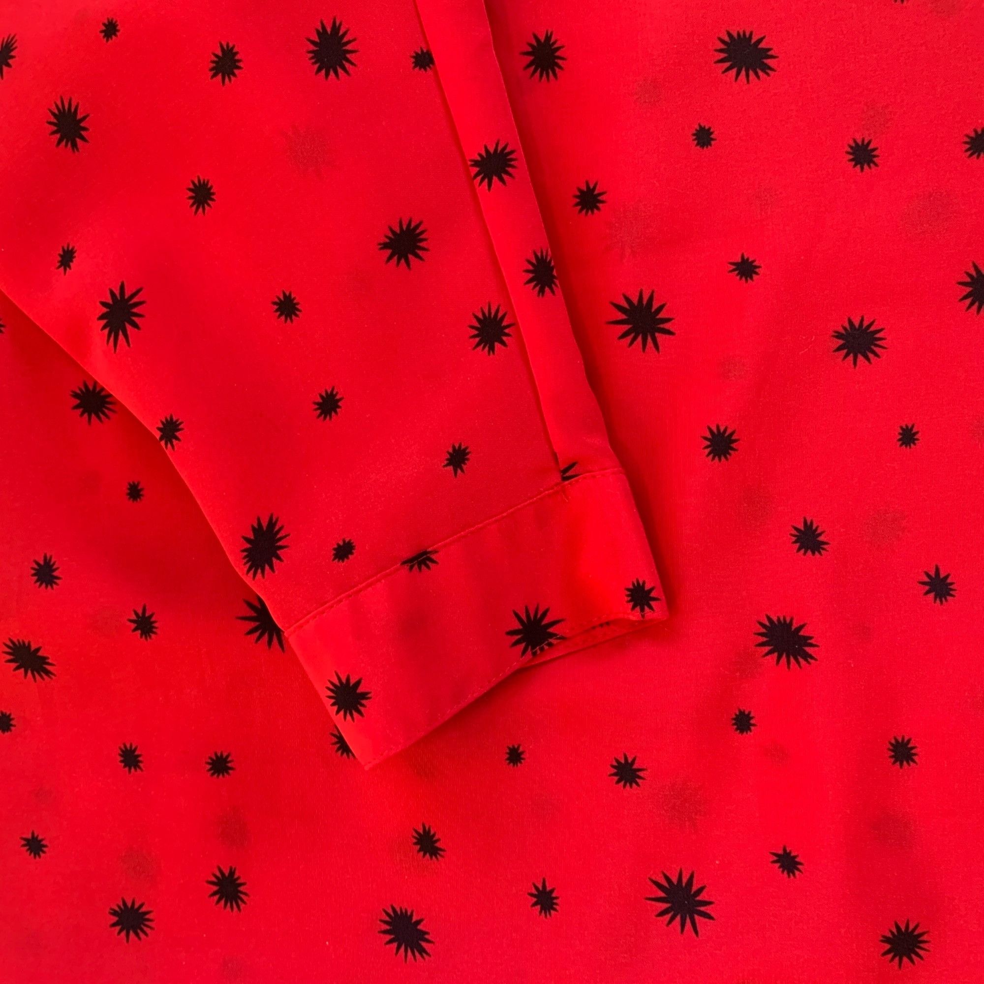 Vintage Vintage Atomic Print Rockabilly MCM Novelty Retro Blouse 12 Size XL / US 12-14 / IT 48-50 - 5 Thumbnail