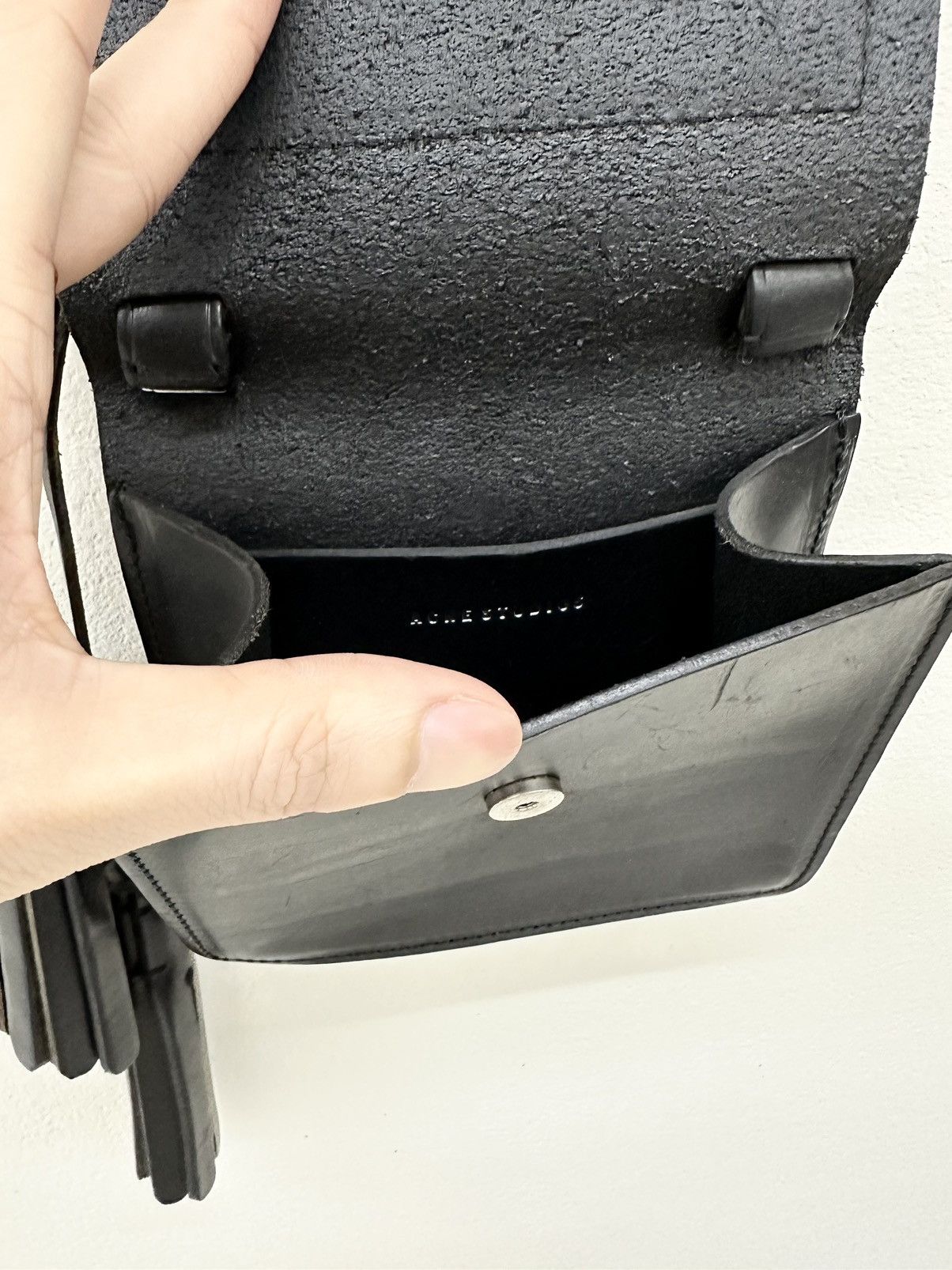 Acne Studios ACNE STUDIOS FRINGE COWBOY STYLE CROSSBODY BAG Size ONE SIZE - 5 Thumbnail