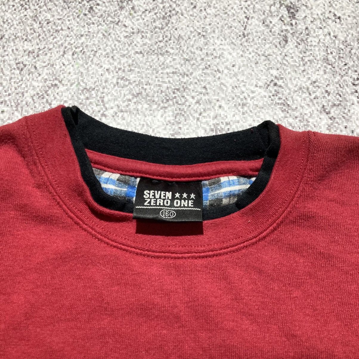 Japanese Brand 2000s Seven Zero One Poem Logo Punk Style Crewneck Red Size US M / EU 48-50 / 2 - 11 Thumbnail