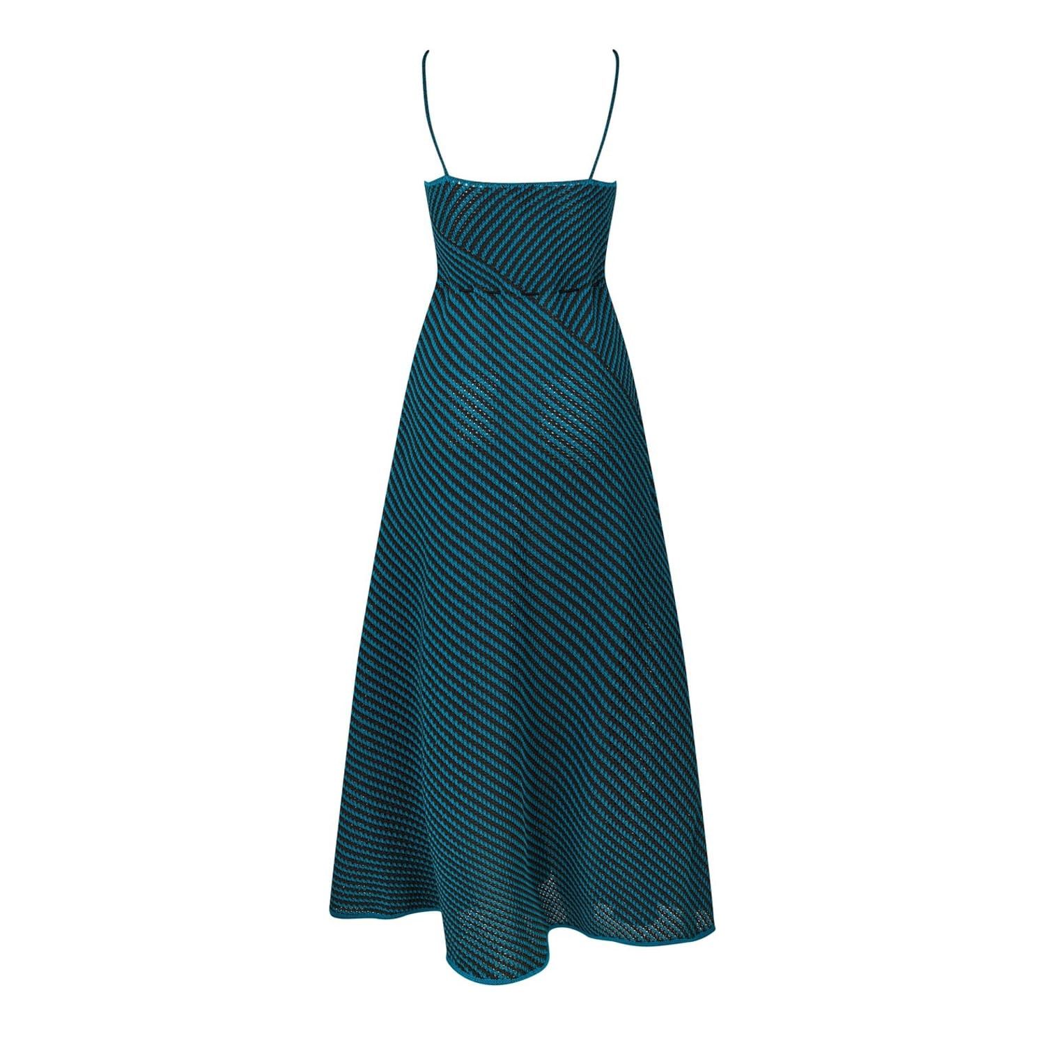 Bottega Veneta Bottega Veneta V-Neck Maxi Skater Dress in Grey Size XS / US 0-2 / IT 36-38 - 2 Thumbnail