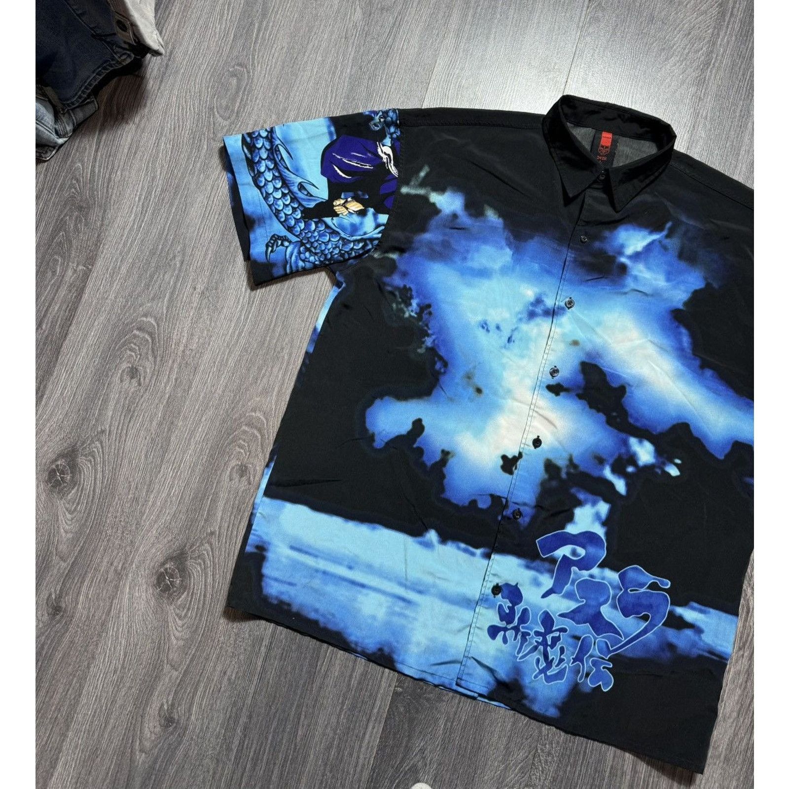 Japanese Brand 90s Vintage Anime Crazy Japanese Style All Over Print Shirt Size US L / EU 52-54 / 3 - 3 Thumbnail