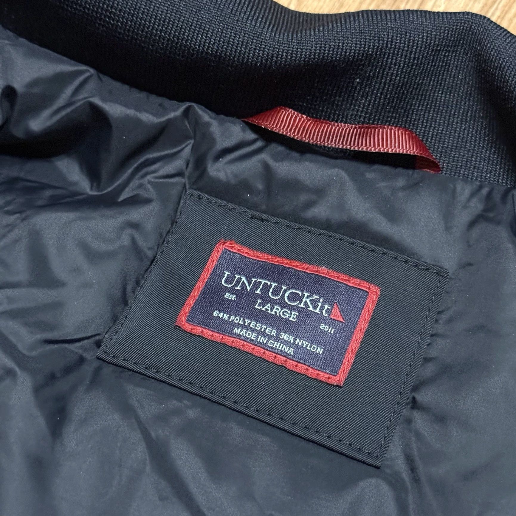 UNTUCKit UNTUCKit Utility Jacket Mens Large Black Full Zip Water Resistant Outdoor Dad Jacket Mens L Black Outdoor All Seasons Size US L / EU 52-54 / 3 - 3 Thumbnail