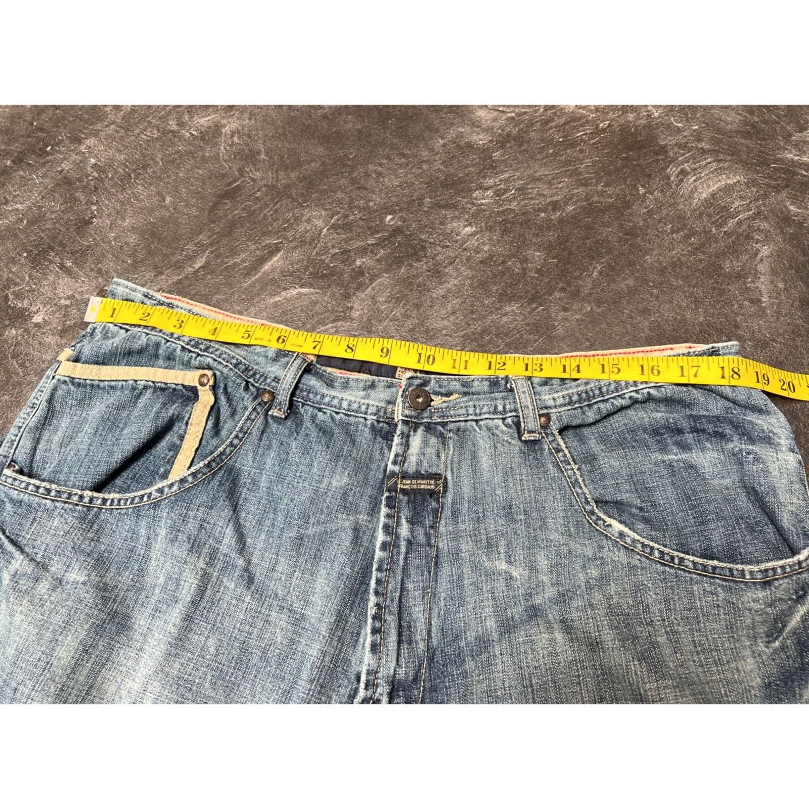 Denime VINTAGE Girbaud Jeans Men Regular 38 Blue 90s Wide-Leg Denim 33in Inseam Mens Size US 38 / EU 54 - 3 Thumbnail