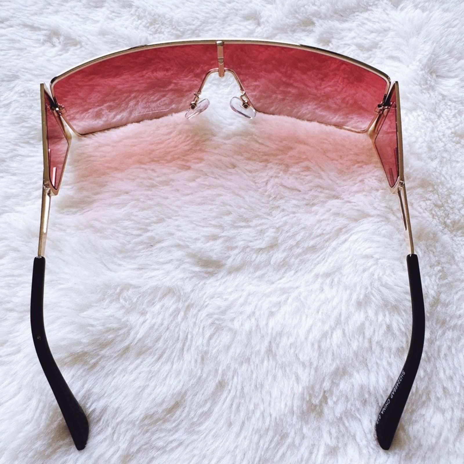 Other Sandy Clear Red Wrap-Around Sunglasses Size ONE SIZE - 7 Thumbnail