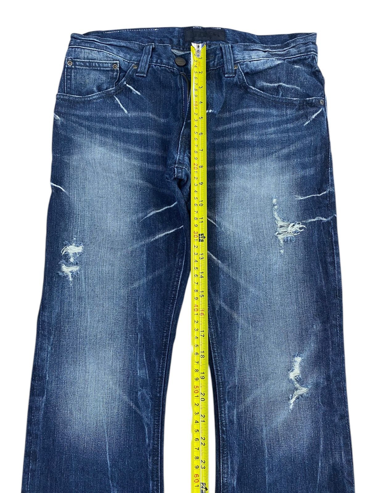 Japanese Brand Japanese Brand Whiskers Ripped Style Bootcut Jeans Size US 30 / EU 46 - 6 Thumbnail