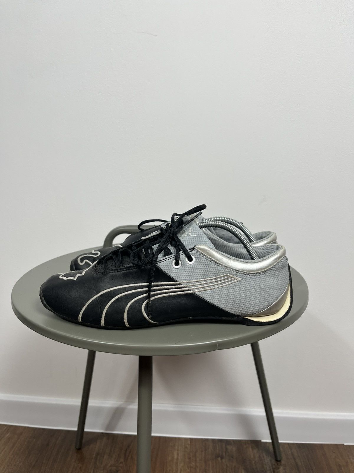 Puma × Vintage Puma Drift Cat Sneakers Black Silver Racing Style Size 39 Size US 7 / IT 37 - 3 Thumbnail