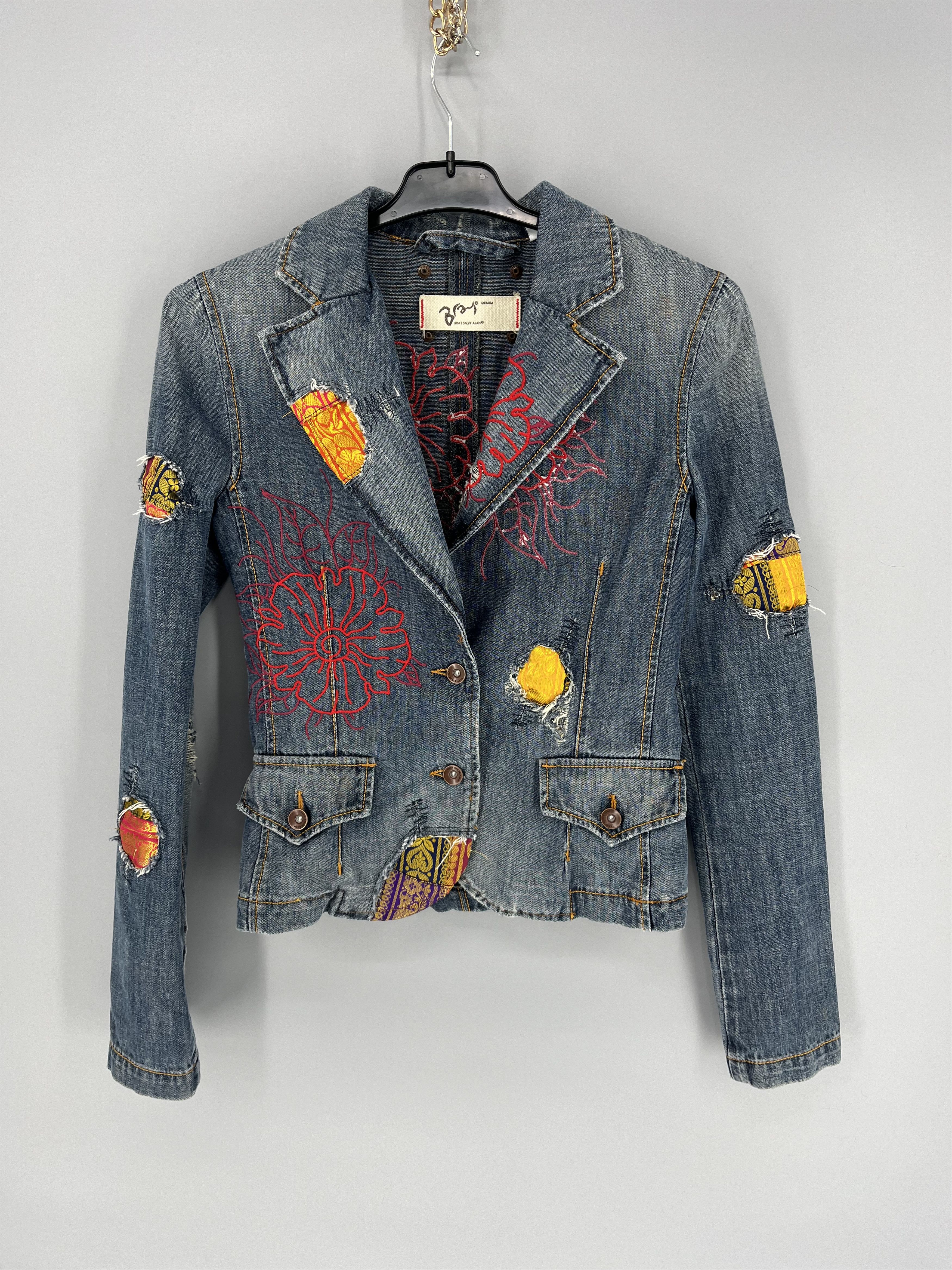 Bray Steve Alan × Japanese Brand Progetti & Prodotti Bray Vintage Y2K Denim Jacket Size S / US 4 / IT 40 - 1 Thumbnail