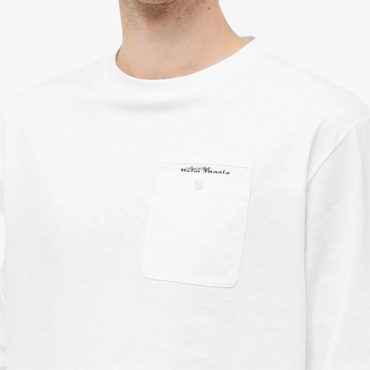Palm Angels o1y0325 Logo Crewneck T-Shirt in White Size US L / EU 52-54 / 3 - 2 Thumbnail