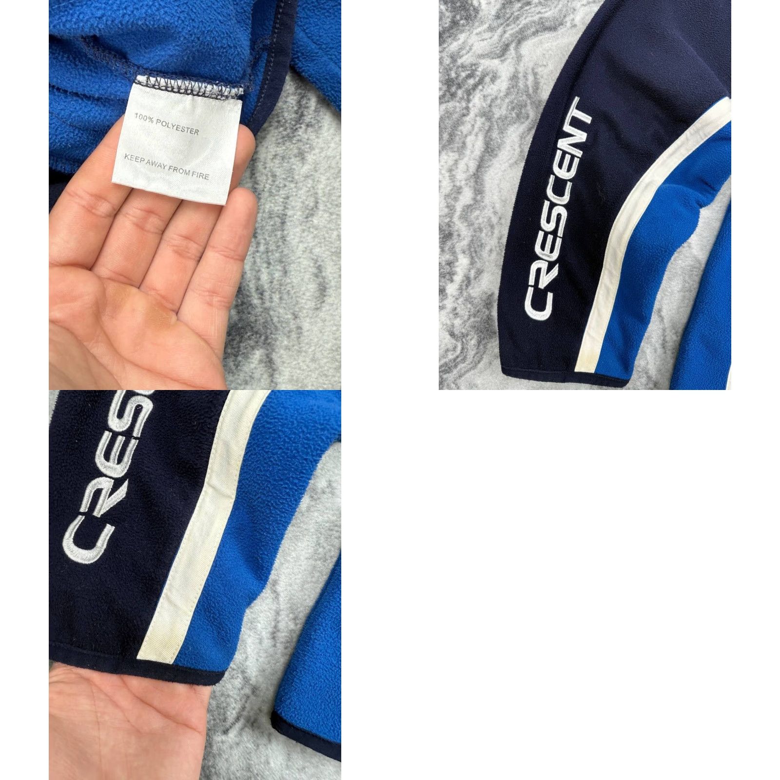 Vintage VINTAGE Suzuki Racing Fleece Jacket 90s Big Logo Men XL Blue Jacket Size US XL / EU 56 / 4 - 9 Thumbnail