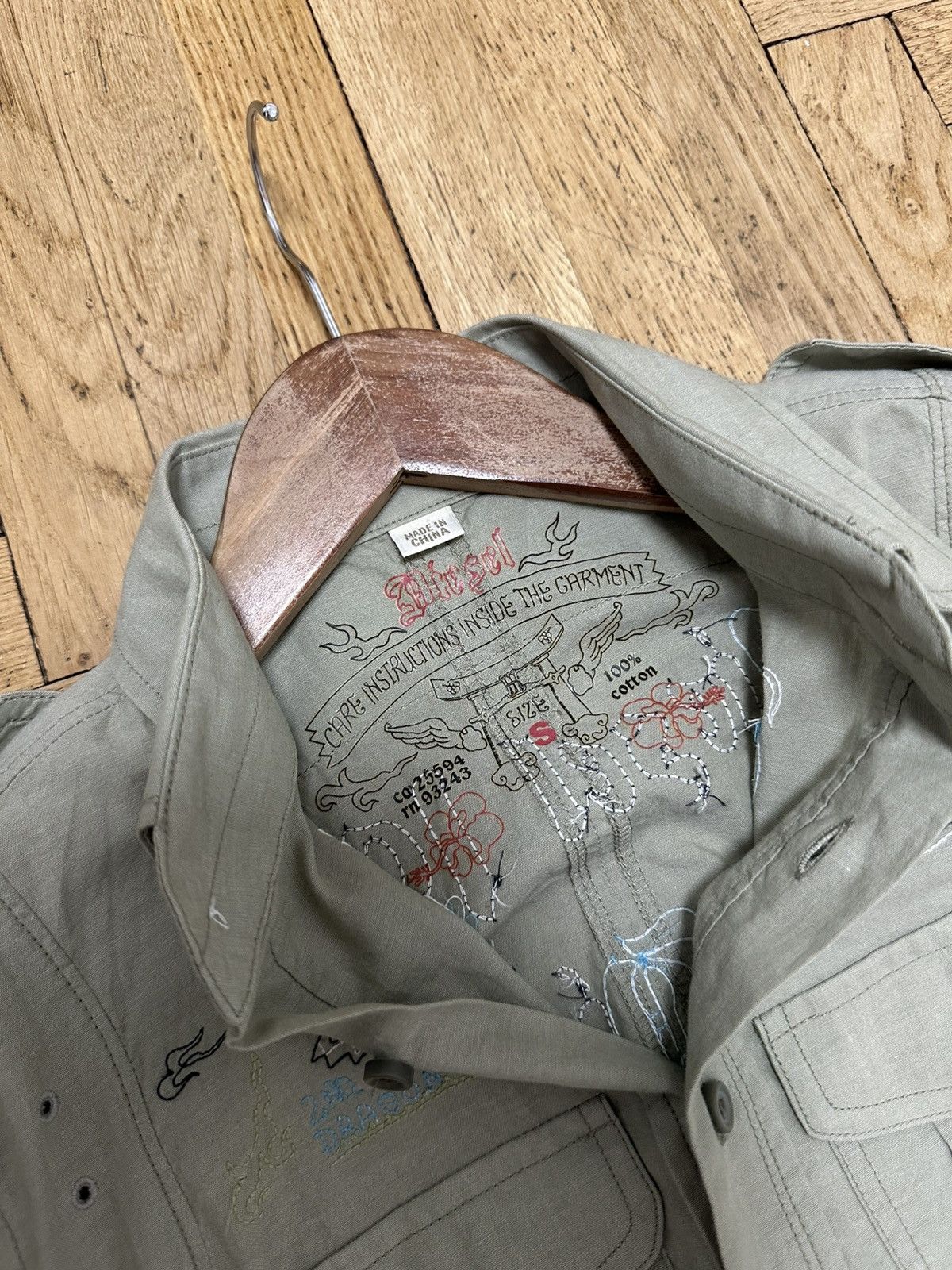 Diesel Diesel Polo Shirt Size S Avant-Garde Japanese Style Y2K 2000 Size S / US 4 / IT 40 - 6 Thumbnail