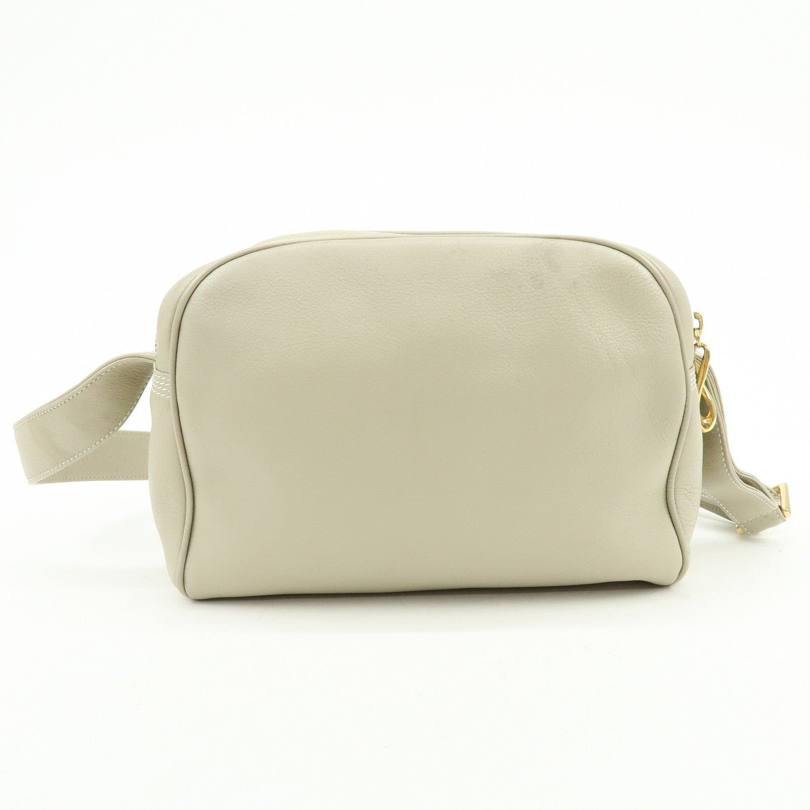 Loewe Loewe Anagram Leather Crossbody Bag Cream Size ONE SIZE - 2 Thumbnail