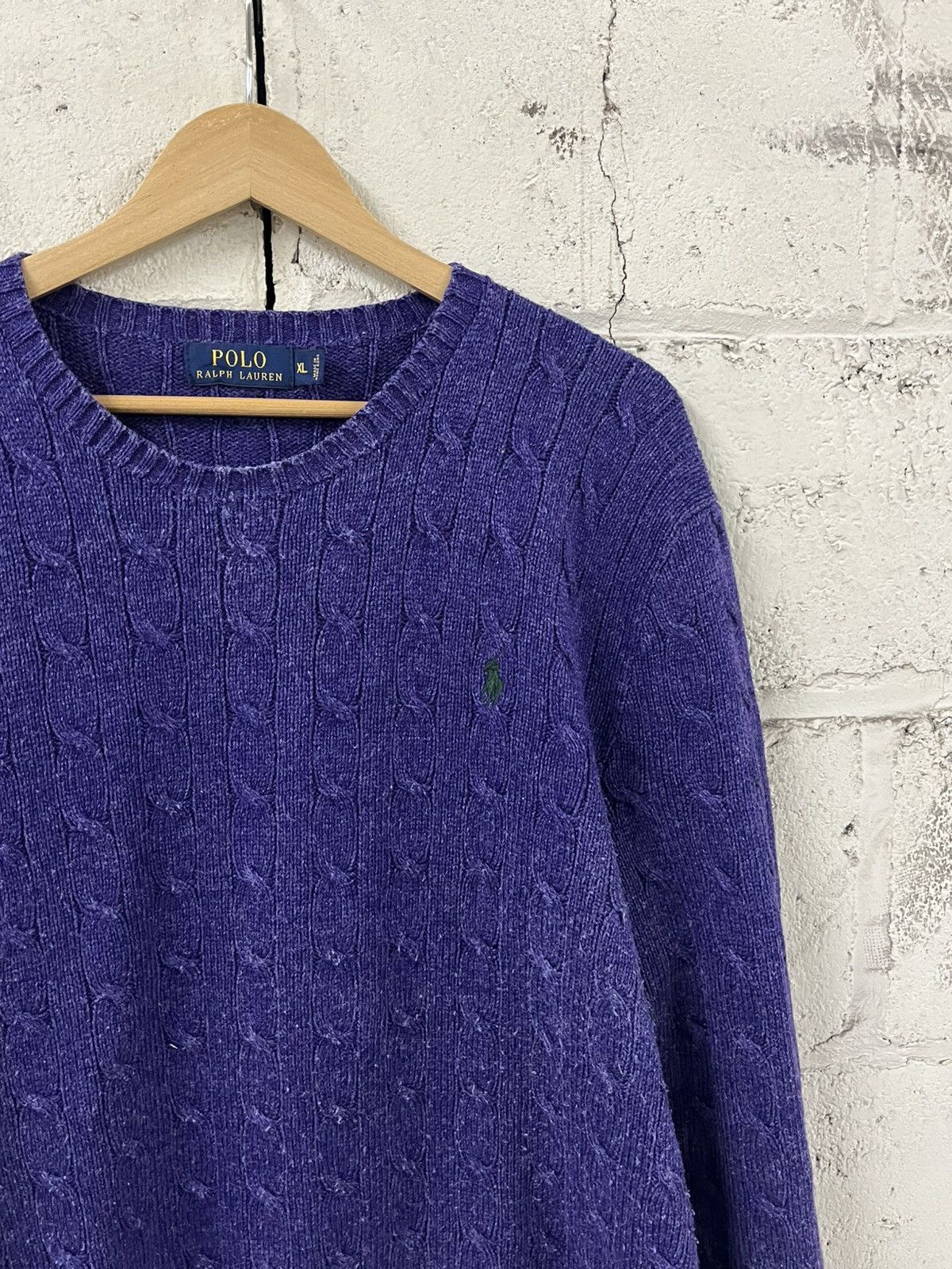 Polo Ralph Lauren Polo ralph lauren vintage cable knit sweater preppy fall Size US XL / EU 56 / 4 - 3 Thumbnail