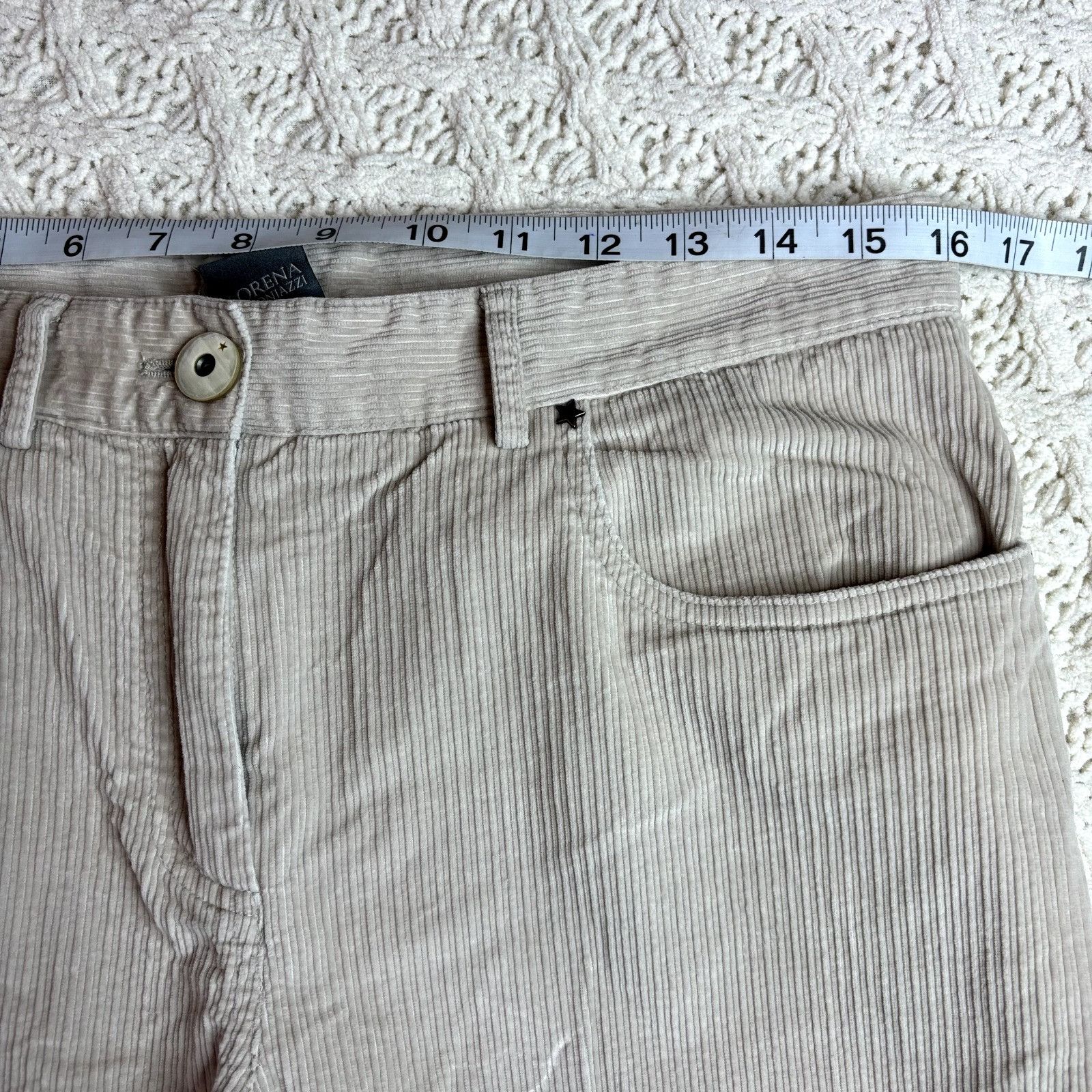 Other Lorena Antoniazzi Women's Beige Corduroy Trousers Pants - Si Size 30" / US 8 / IT 44 - 9 Thumbnail