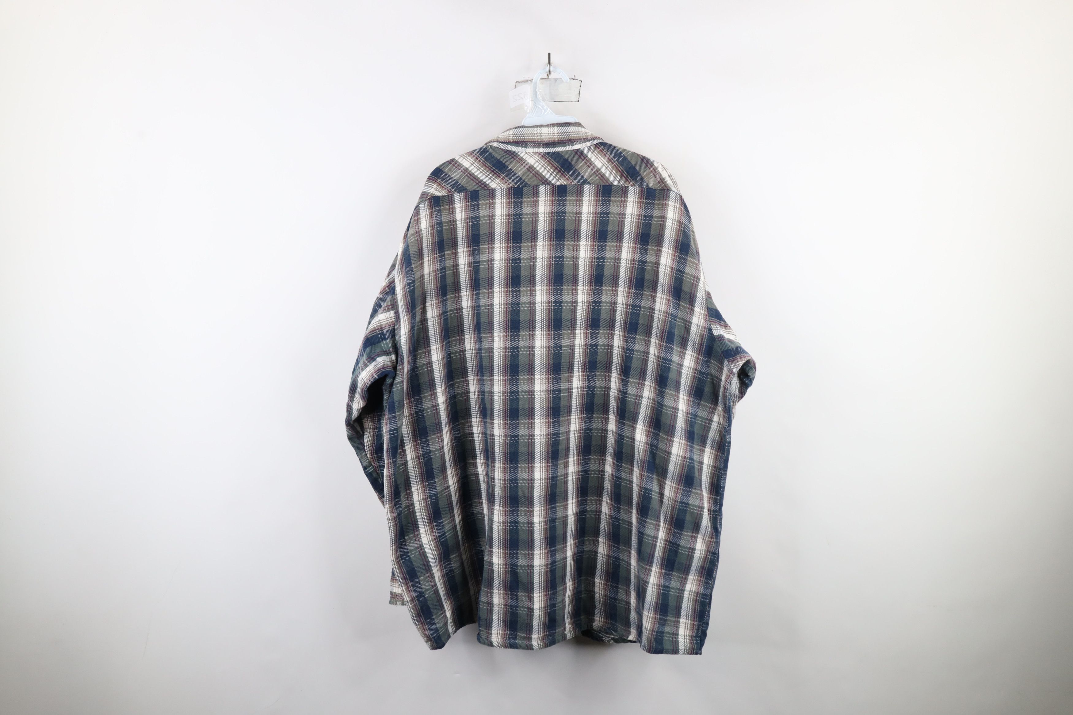 Vintage Vintage 90s OshKosh B'Gosh Heavy Flannel Button Shirt USA Size US XXL / EU 58 / 5 - 14 Thumbnail