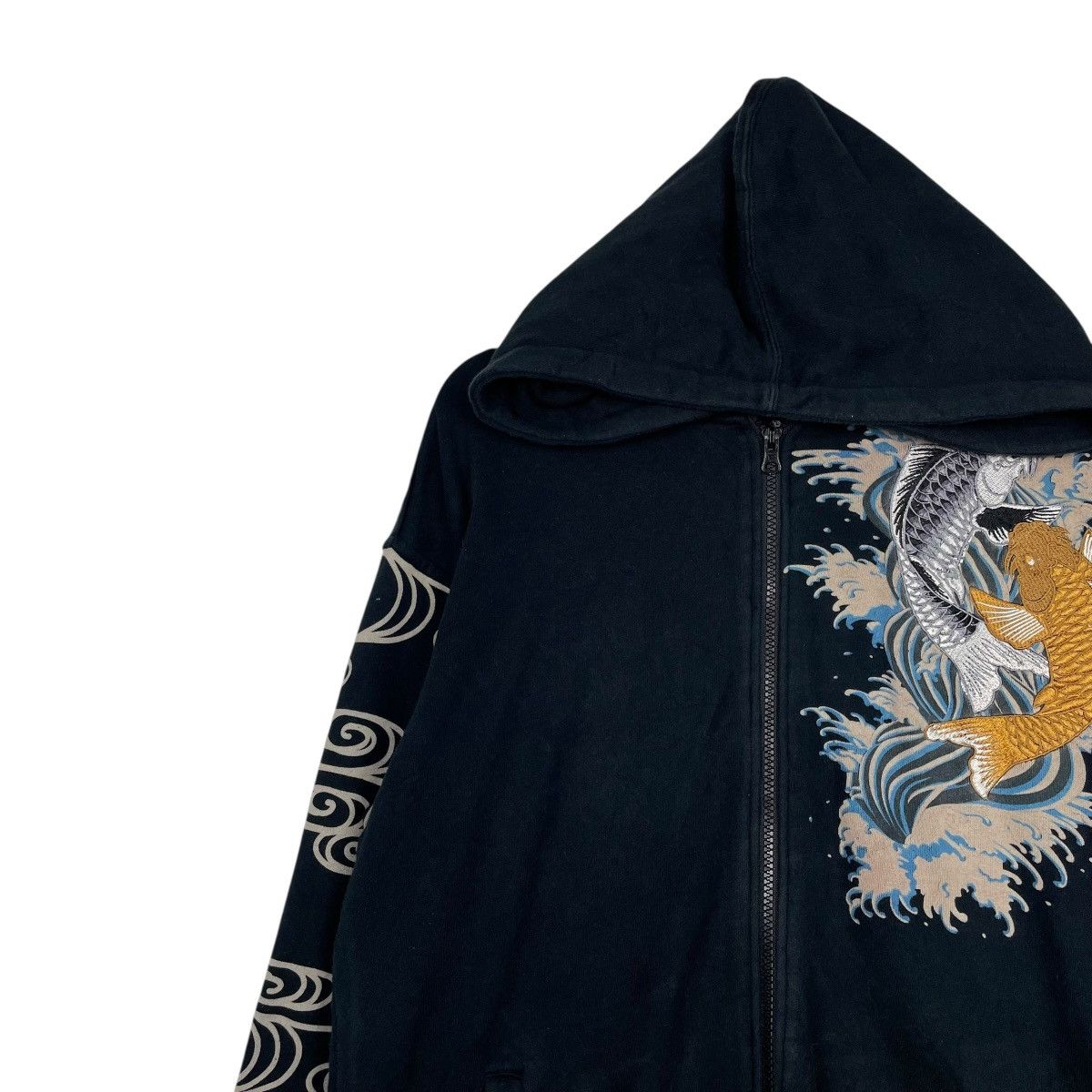 Japanese Brand Japanese Brand Koi Fish Sukajan Zipper Hoodie Size US M / EU 48-50 / 2 - 9 Thumbnail