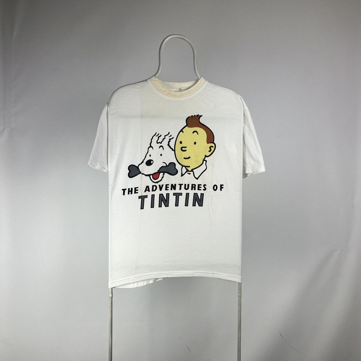 Band Tees Vintage The Adventures Of Tin Tin T-shirt size Large Size US L / EU 52-54 / 3 - 1 Thumbnail