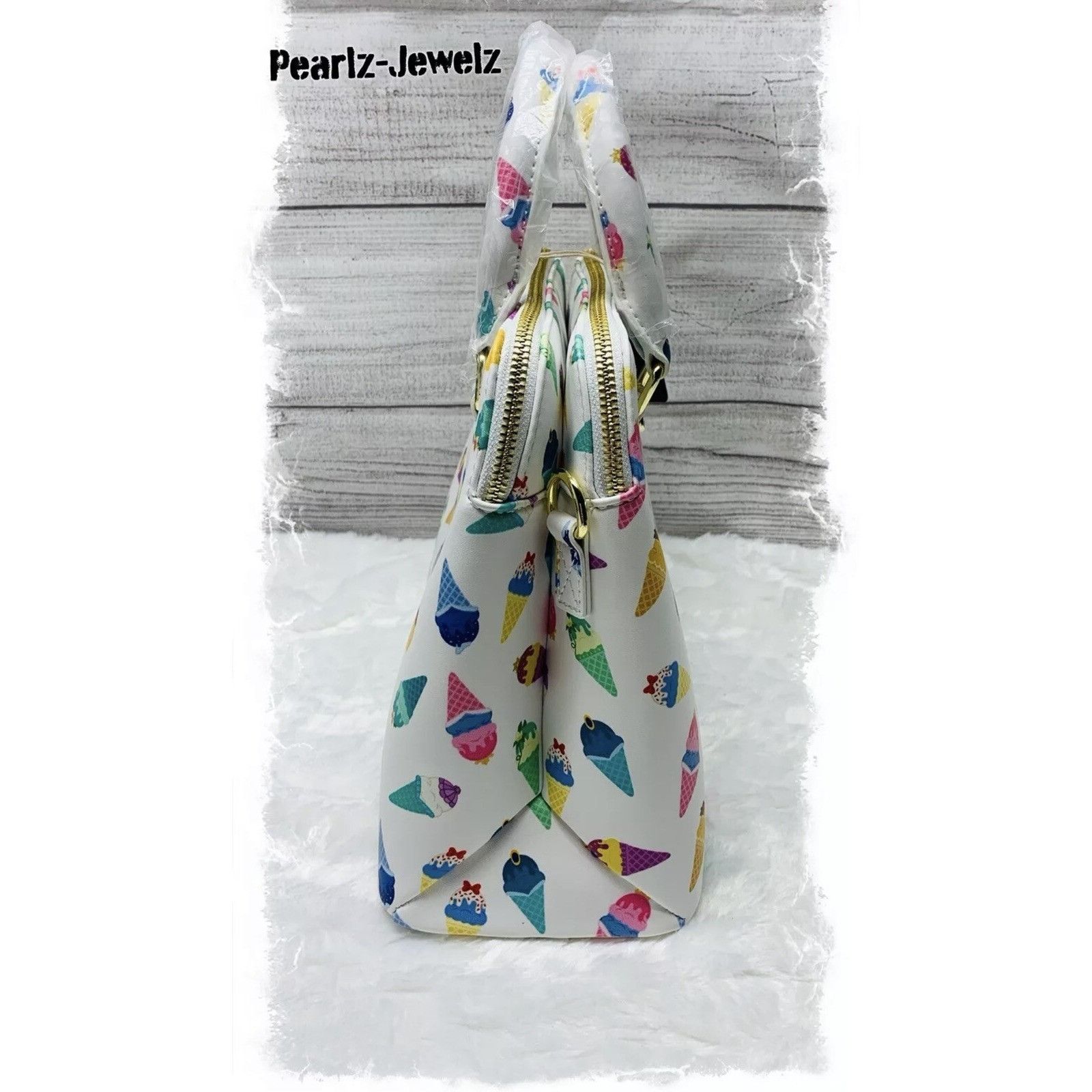 Disney Loungefly Disney Princess Ice Cream Cinderella Ariel Belle T Size ONE SIZE - 4 Thumbnail