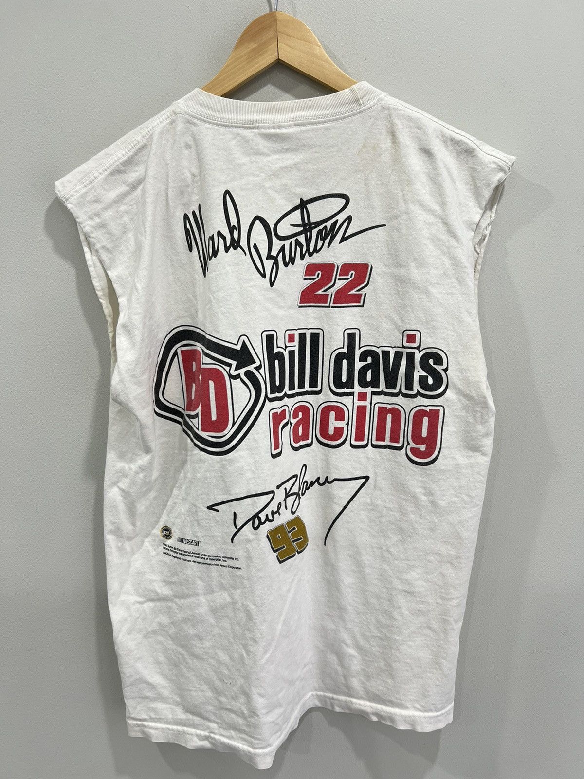 Vintage Vintage Sleeveless Racing Tee Shirt bill davis cat Size US XL / EU 56 / 4 - 4 Thumbnail