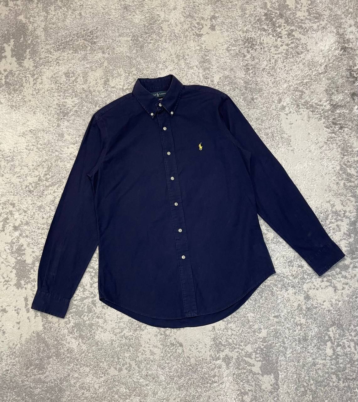 Ralph Lauren Vintage Ralph Lauren Shirt Custom Fit Navy Blue Men’s Size US M / EU 48-50 / 2 - 2 Thumbnail